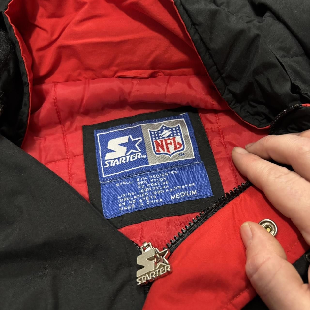 Starter vintage Atlanta falcons zip up starter jacket 90s M Size US M / EU 48-50 / 2 - 7 Thumbnail