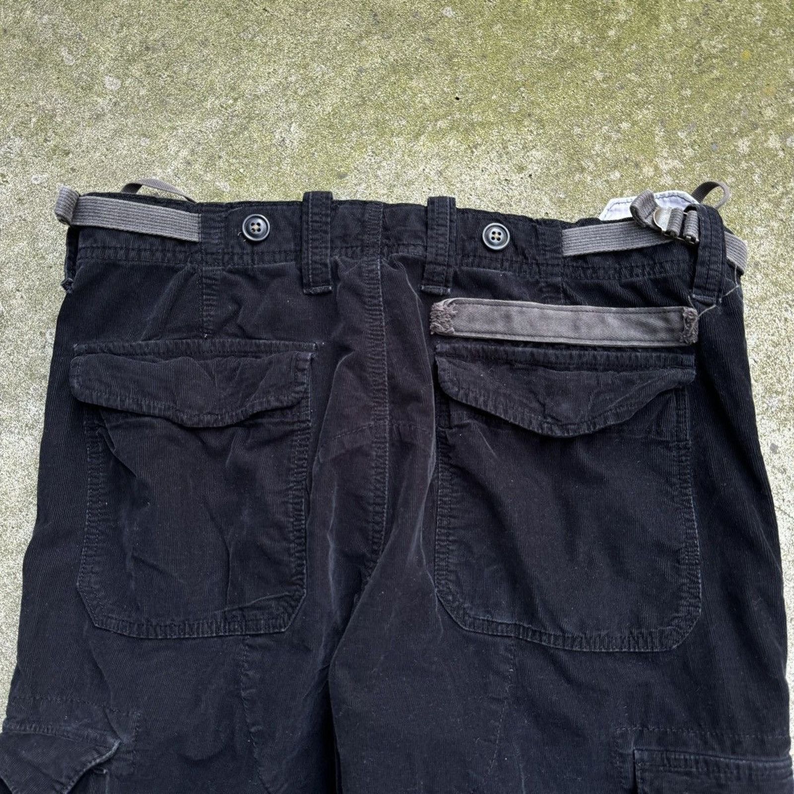Vintage Vintage Gap Black Corduroy Cargo Pants ERD Grunge Chrome Size US 34 / EU 50 - 6 Thumbnail