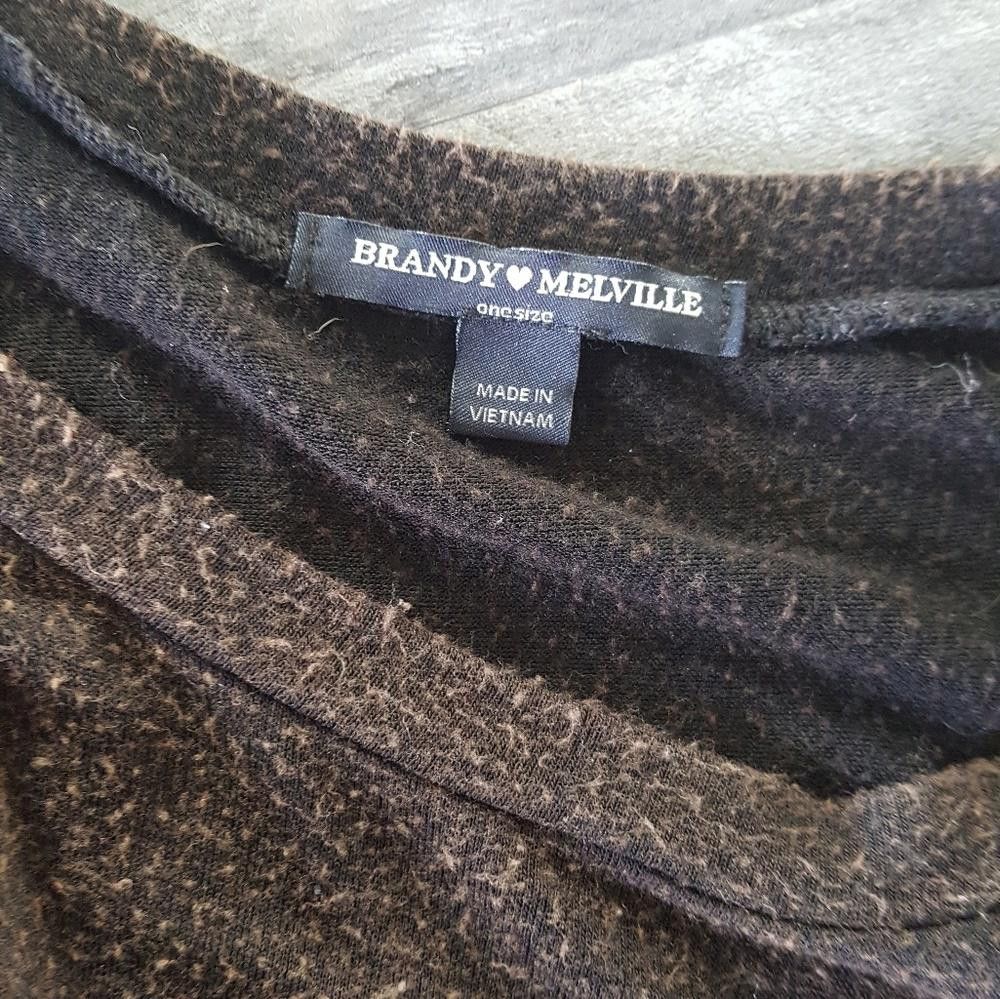 Designer Black Chocolate Melville Oversized Short Sleeve Size ONE SIZE - 3 Thumbnail