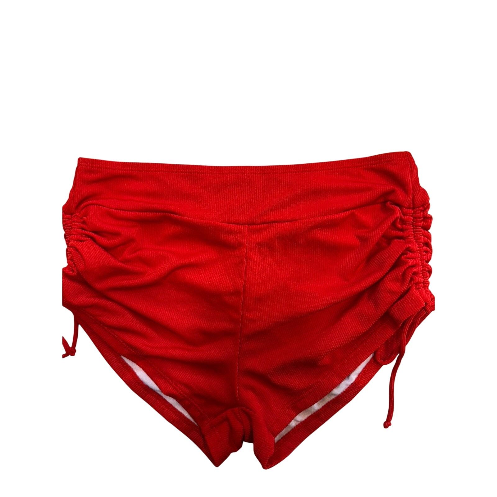 Shein Red High Waisted Bikini Set Spaghetti Strap Polyester Swim Size ONE SIZE - 4 Thumbnail