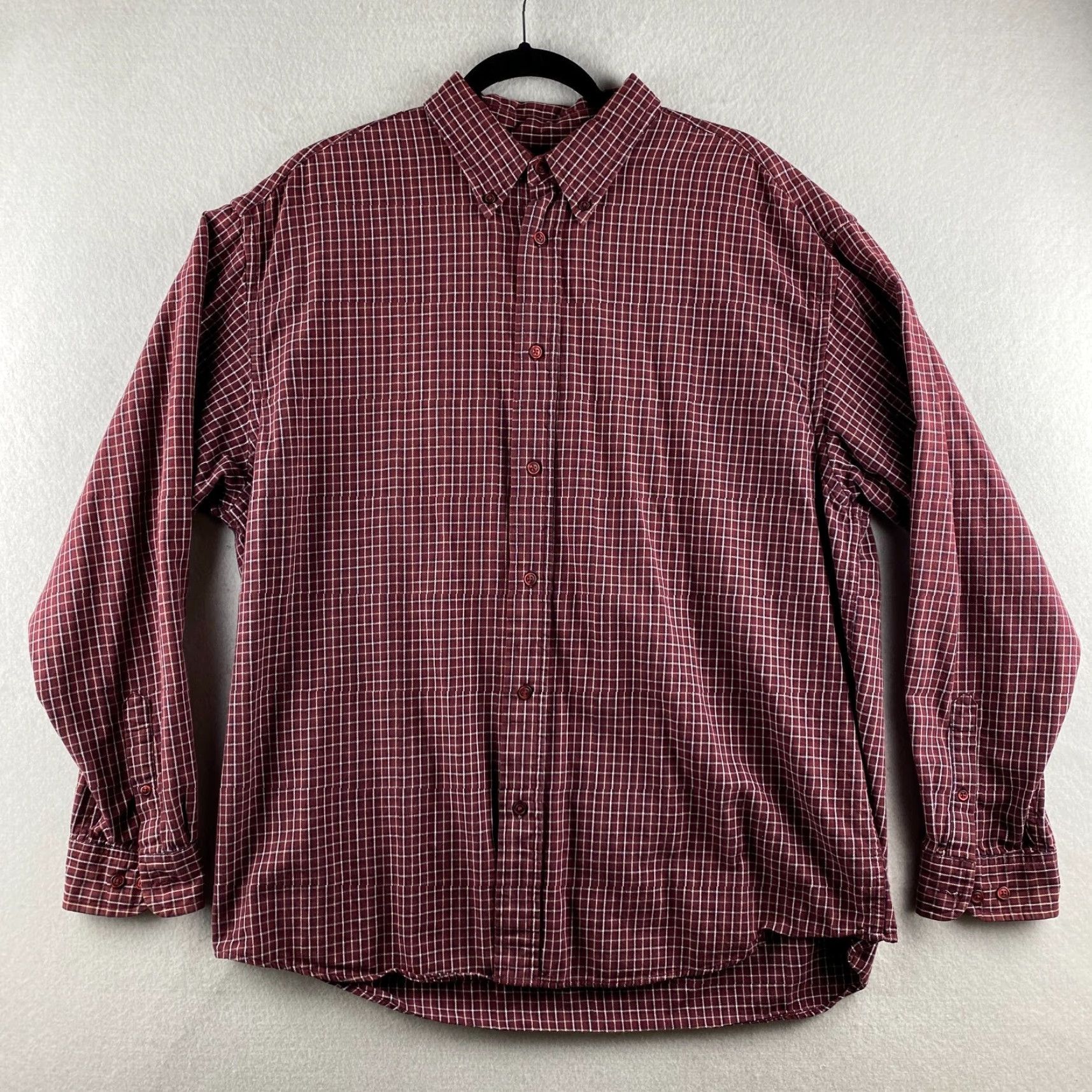 Gap Gap Button-Up Shirt Mens L Red Plaid Flannel Casual Long Sleeve Collared Shirt Size US L / EU 52-54 / 3 - 2 Thumbnail