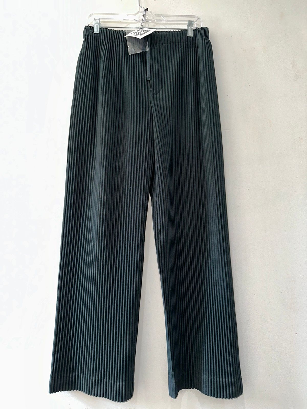Pre-owned Issey Miyake Homme Plisse Pleated Pants In Emerald