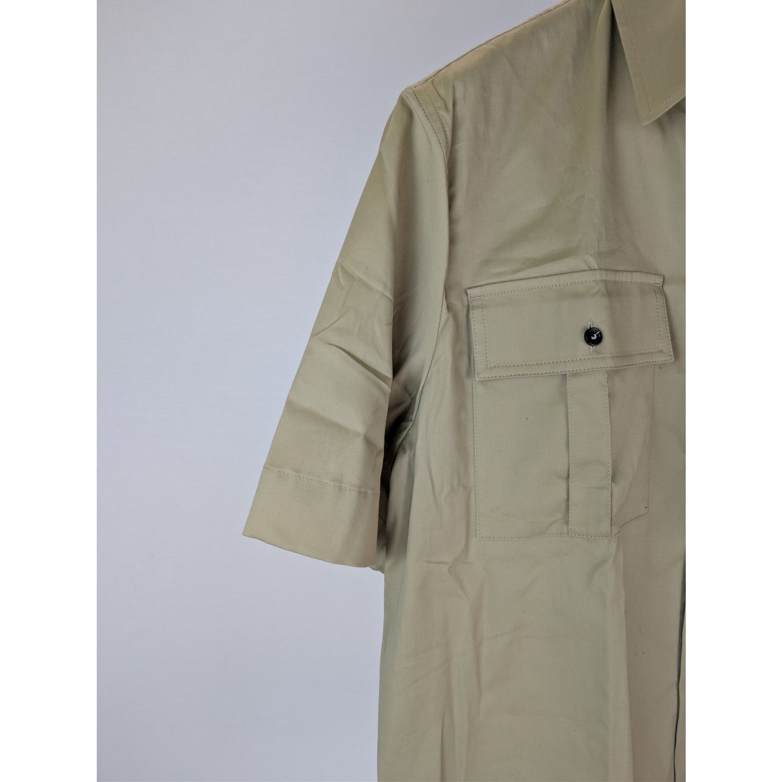 Bottega Veneta o1rshd1 Soft Organic Cotton Shirt in Travertine Size US M / EU 48-50 / 2 - 6 Thumbnail