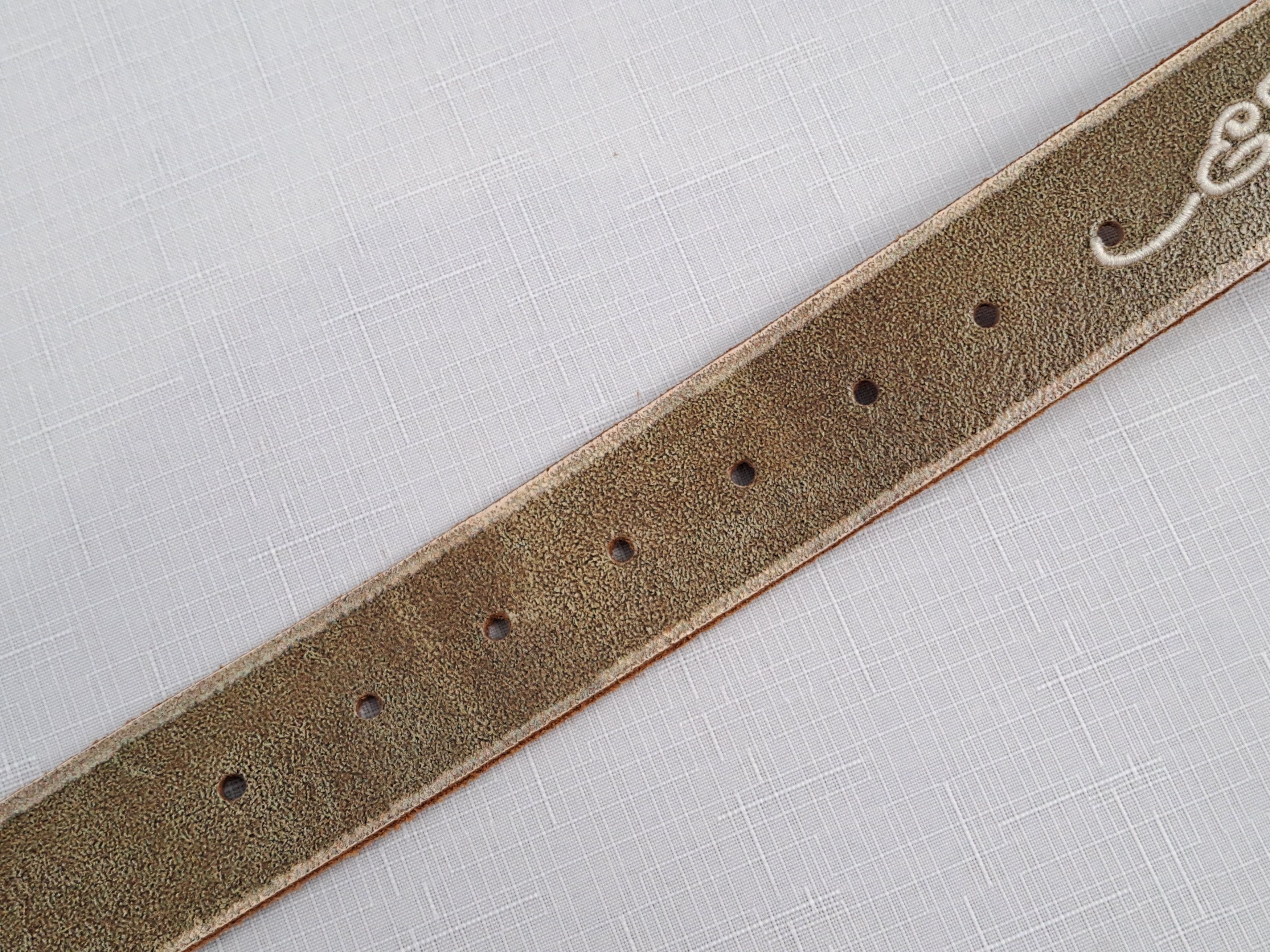 Ed Hardy ED HARDY embroidered leather belt. Size S Size ONE SIZE - 16 Thumbnail