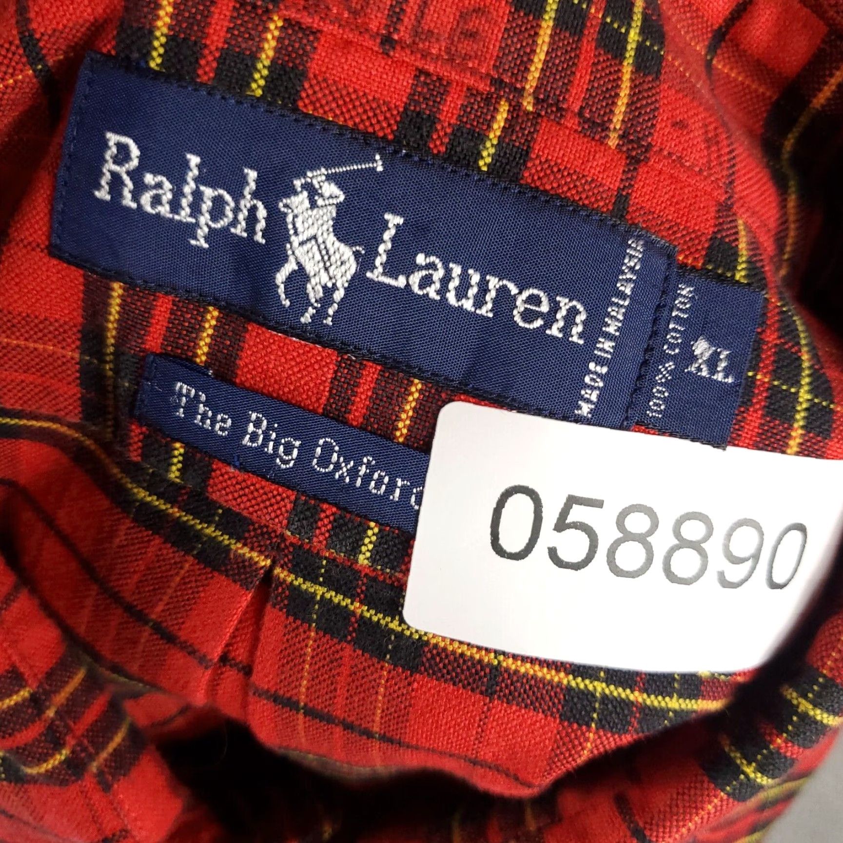 Ralph Lauren Ralph Lauren Shirt Mens XL Red Plaid Big Oxford Oversized Pony Button Up Shirt Size US M / EU 48-50 / 2 - 8 Thumbnail
