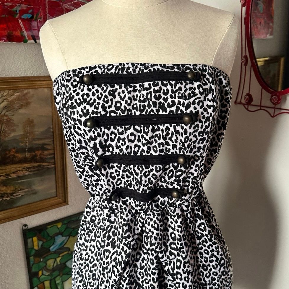 Other celine by champion black and white strapless dress Size XXL / US 16-18 / IT 52-54 - 2 Thumbnail