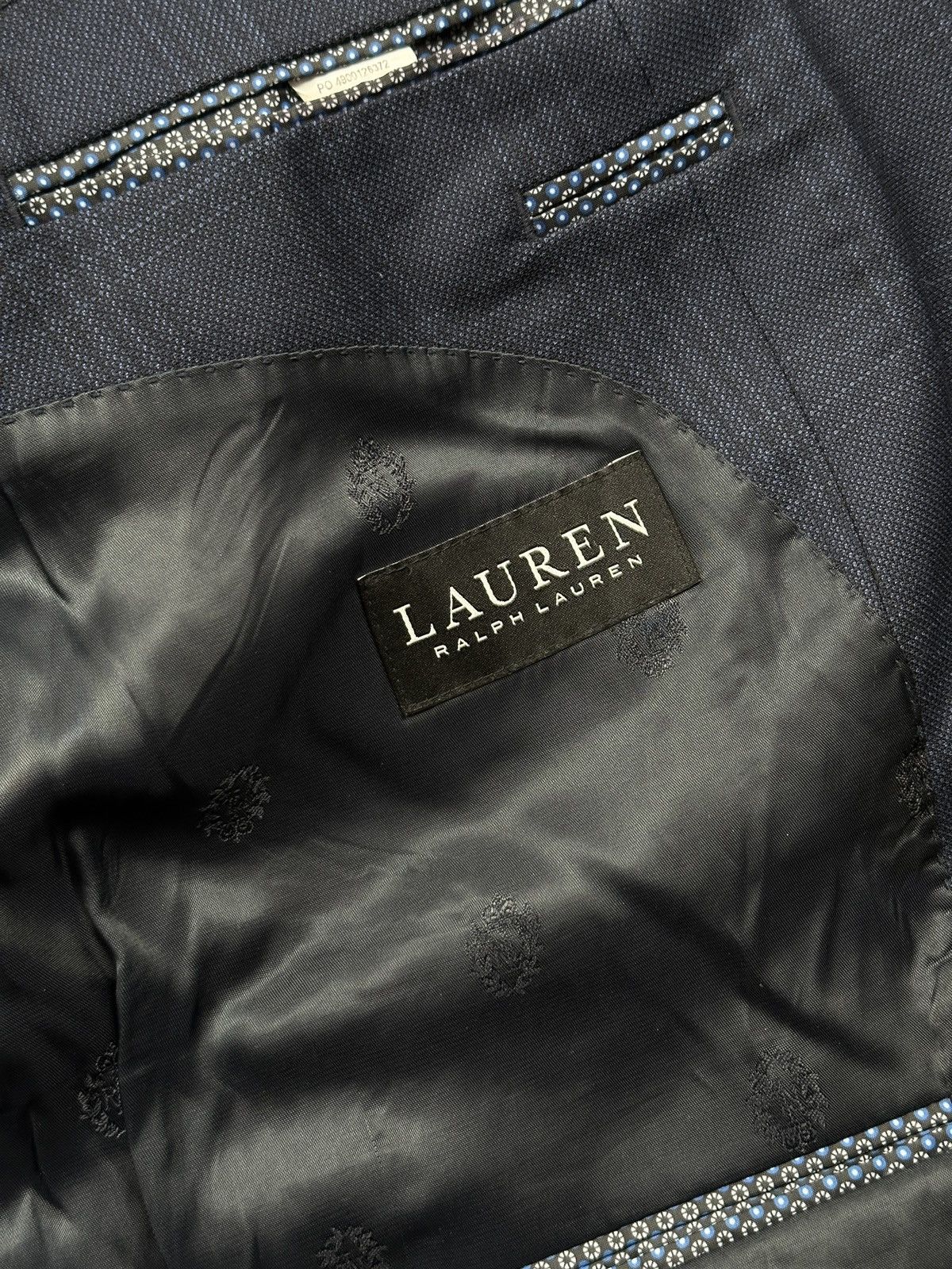 Lauren Ralph Lauren Lauren Ralph Lauren Navy Plaid Wool Blend Tailored Blazer Size 48R - 11 Thumbnail