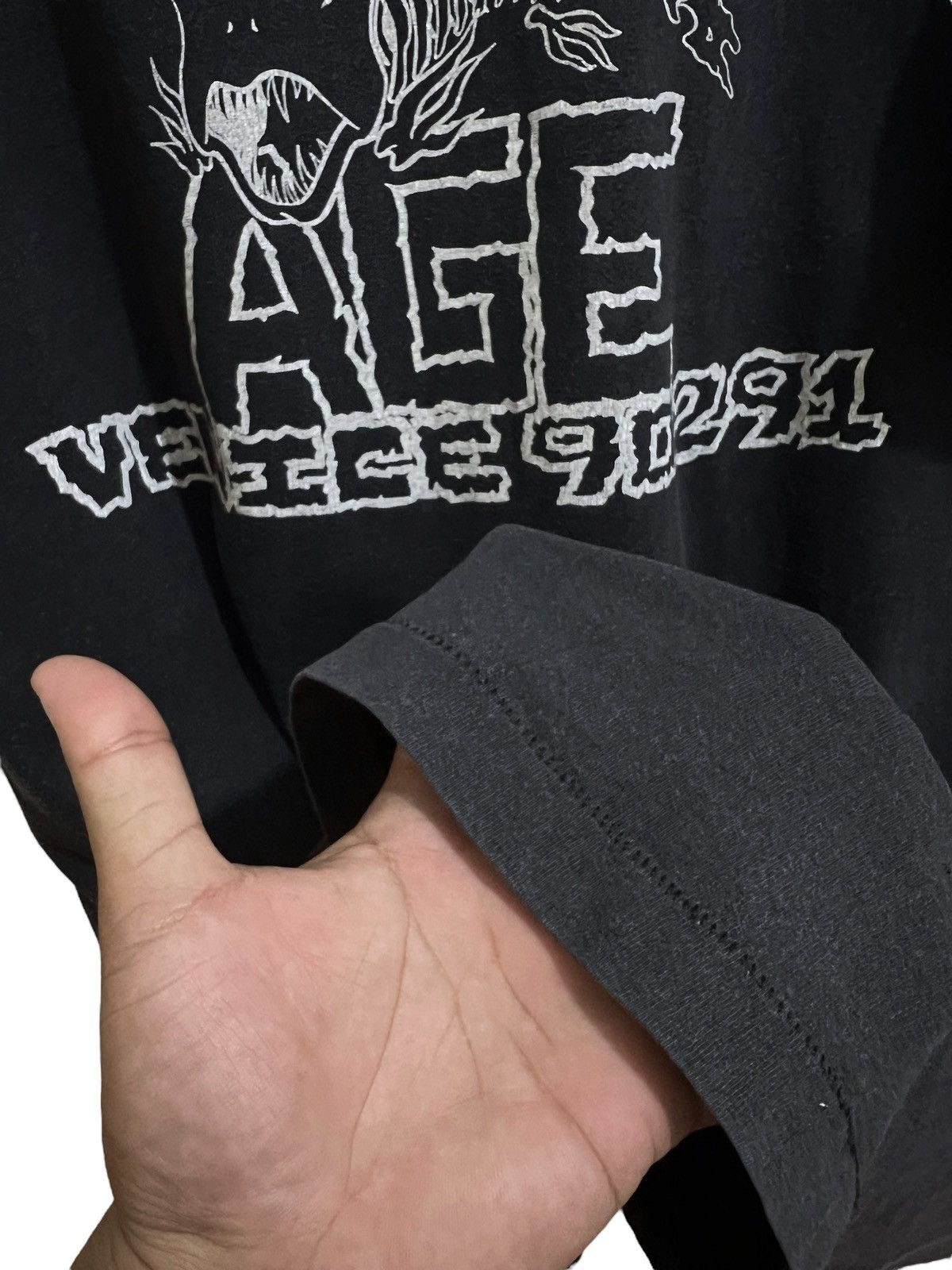 Sex Skateboards × Vintage 90s Bronze Age Venece 90291 Skateboard Tee Size US XL / EU 56 / 4 - 4 Thumbnail