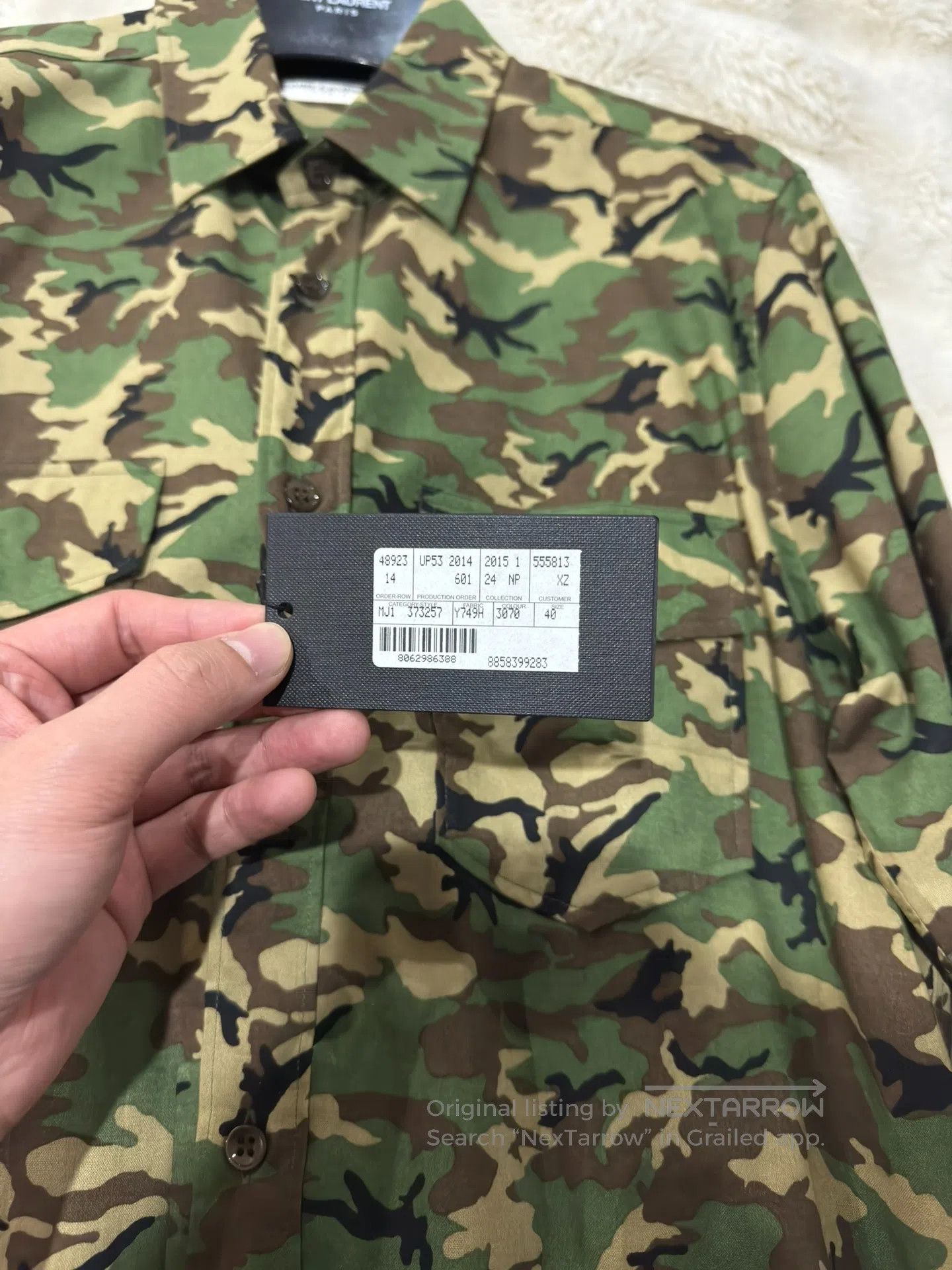 Saint Laurent Paris Saint Laurent Paris Camouflage Shirt| Size S / US 4 / IT 40 - 3 Thumbnail