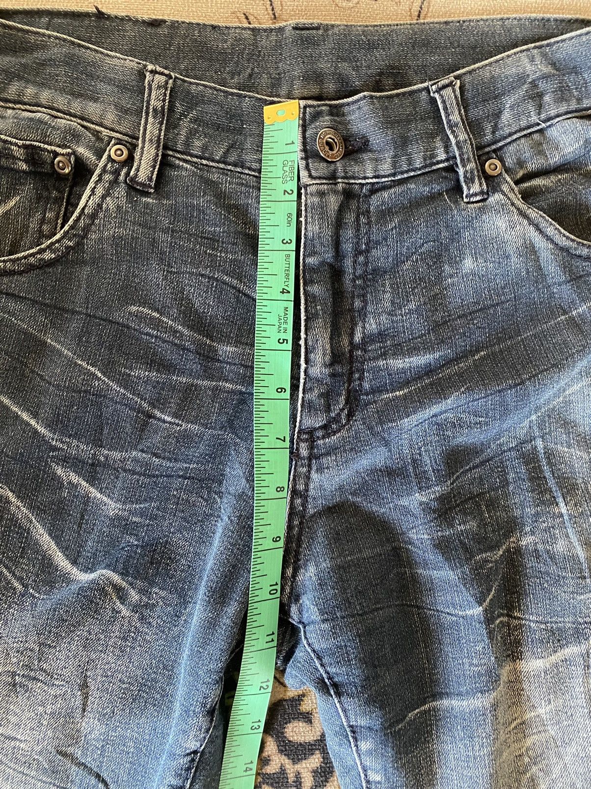 Japanese Brand Japanese Brand Lightning Style Distressed Denim Size US 32 / EU 48 - 12 Thumbnail