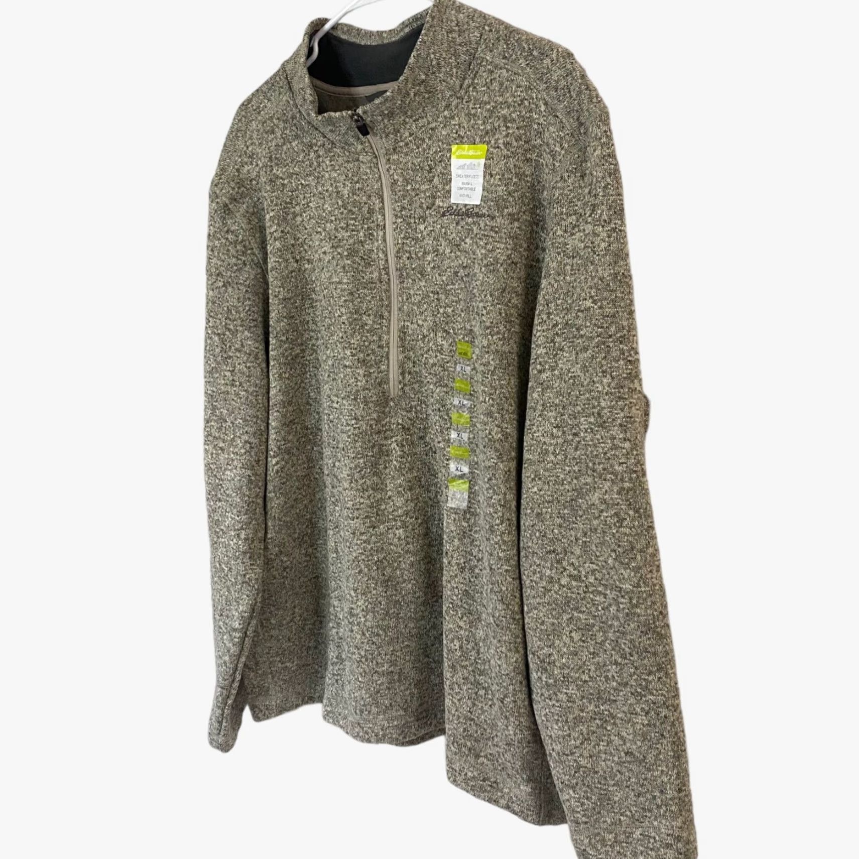 Eddie Bauer Eddie Bauer Radiator Fleece Sweater 1/4 Zip Pullover Mens XL Heather Gray New Size US XL / EU 56 / 4 - 2 Thumbnail