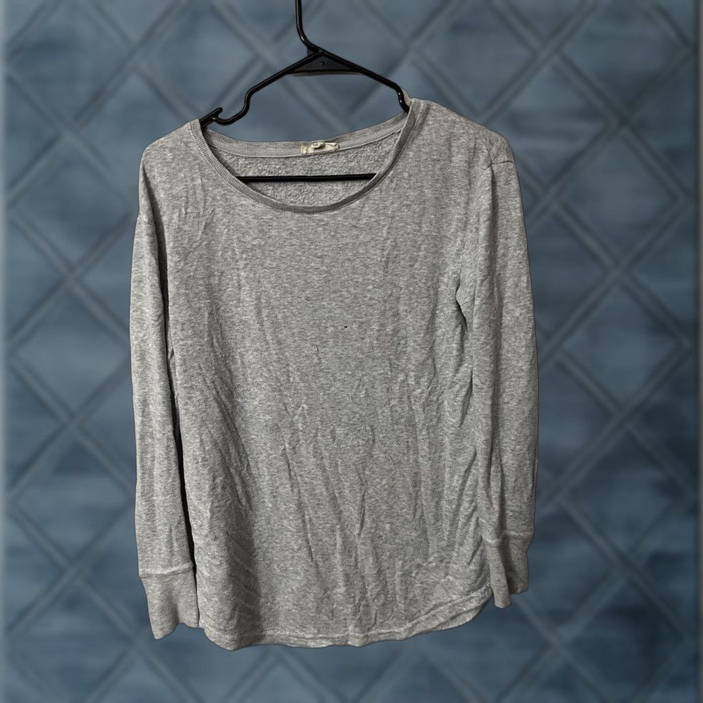 Vintage Jane and Delancey Sweatshirt Women's Small Gray Long Sleeve Pullover Shirt Size S / US 4 / IT 40 - 1 Thumbnail