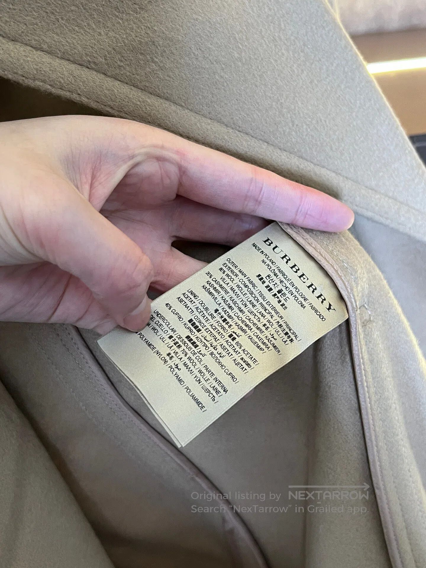 Burberry Burberry Cashmere Overcoat| Size XS / US 0-2 / IT 36-38 - 4 Thumbnail