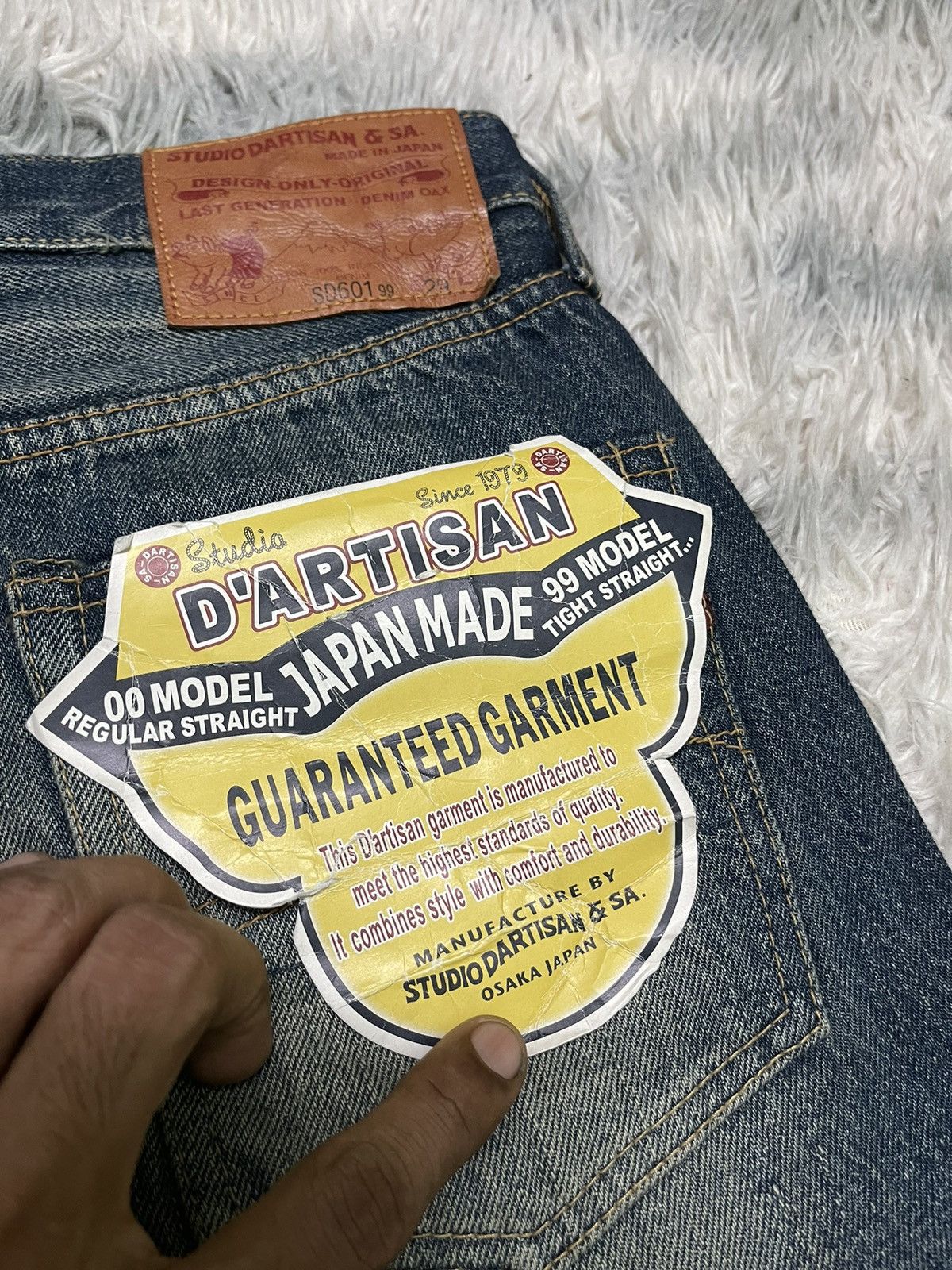 Japanese Brand × Studio D'Artisan × Vintage 🔥N.O.S🔥90s STUDIO D ARTISAN DENIM SELVEDGE Size US 28 / EU 44 - 5 Thumbnail