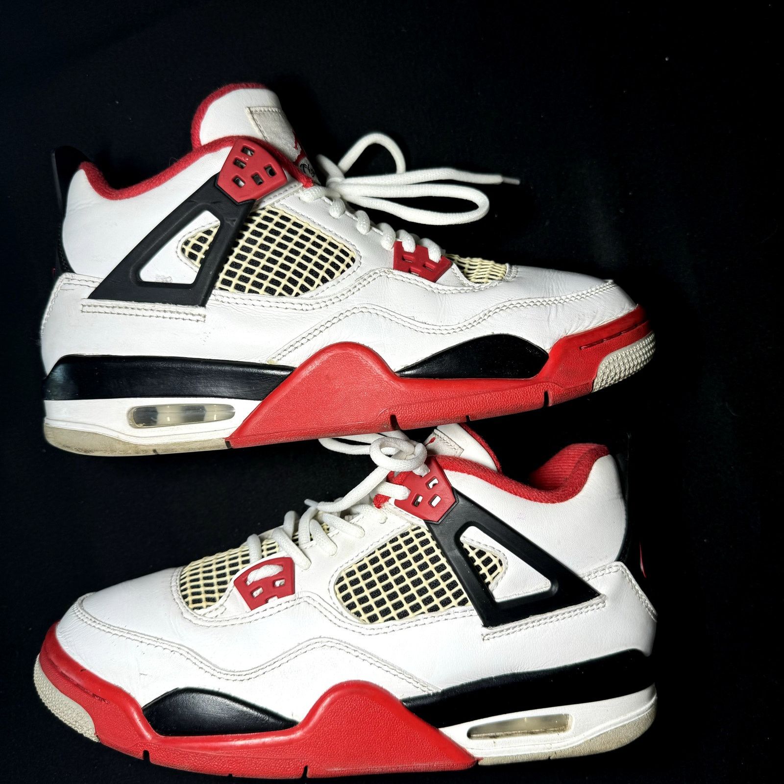 Jordan Brand × Nike Nike Air Jordan 4 Retro OG GS Fire Red 2020 Shoes - Size 6.5 Size US 6.5 / EU 39-40 - 2 Thumbnail