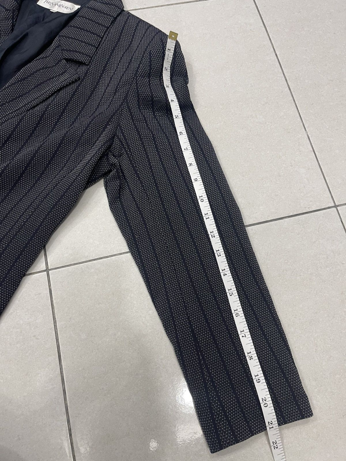 Yves Saint Laurent Yves Saint Laurent Women’s Stripe Blazer – Size 36 Size M / US 6-8 / IT 42-44 - 10 Thumbnail