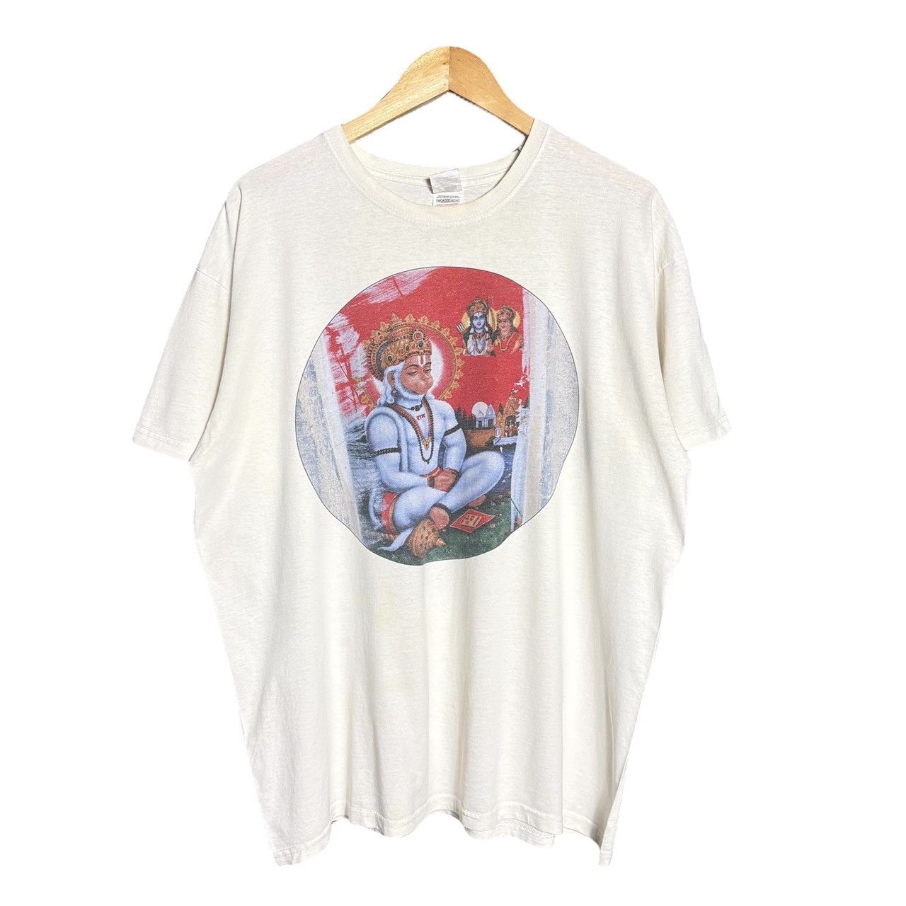 Vintage Vintage Lord Hanuman Good Artwork Graphic T-Shirt Size US XL / EU 56 / 4 - 1 Thumbnail