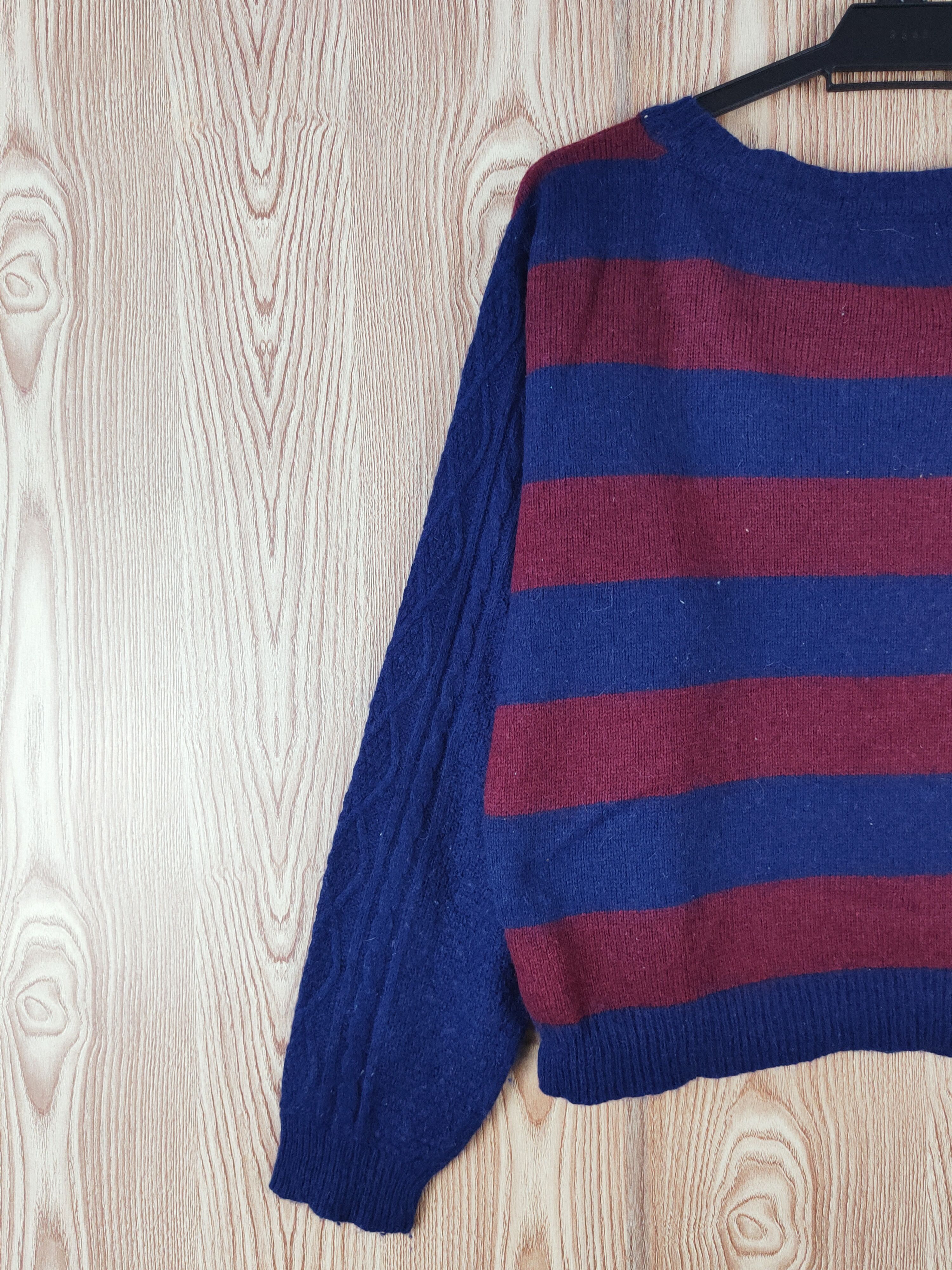 Japanese Brand × Solid and Striped I Love H81 Navy stripe Knitwear Sweatshirts #W471 Size M / US 6-8 / IT 42-44 - 8 Thumbnail