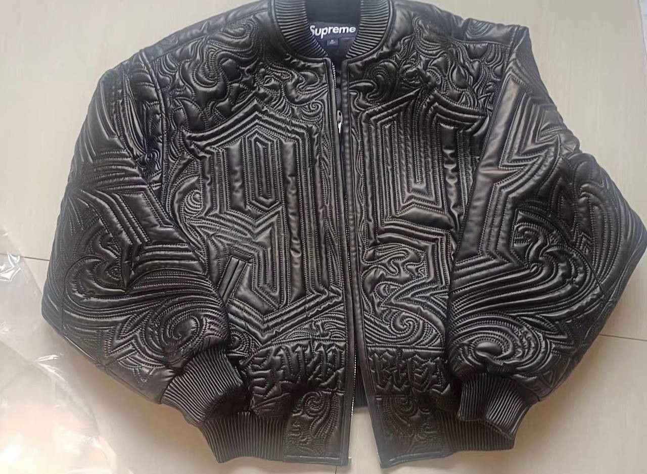 Supreme Supreme FW24 WEEK8 Mister Leather Jacket with Cartoon Size US M / EU 48-50 / 2 - 2 Thumbnail