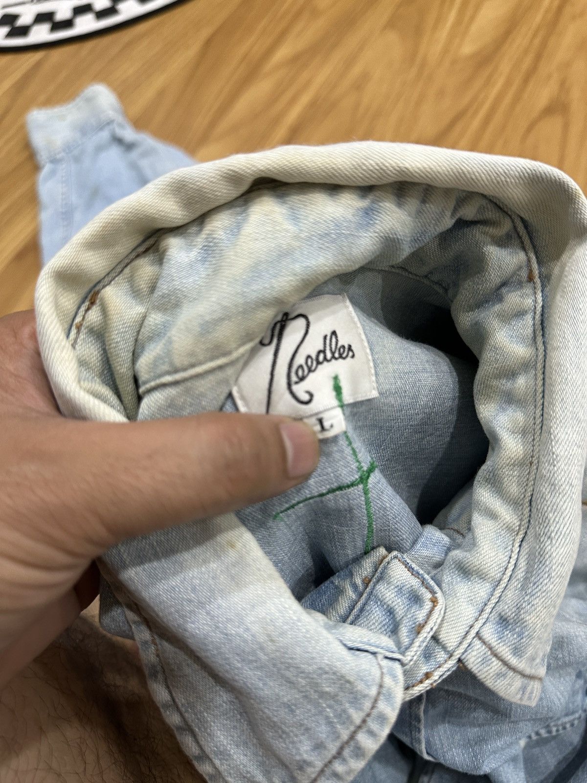 Needles Needles By Nepenthes Cross Sewn Chambray Pearl Button-Up Size US L / EU 52-54 / 3 - 15 Thumbnail