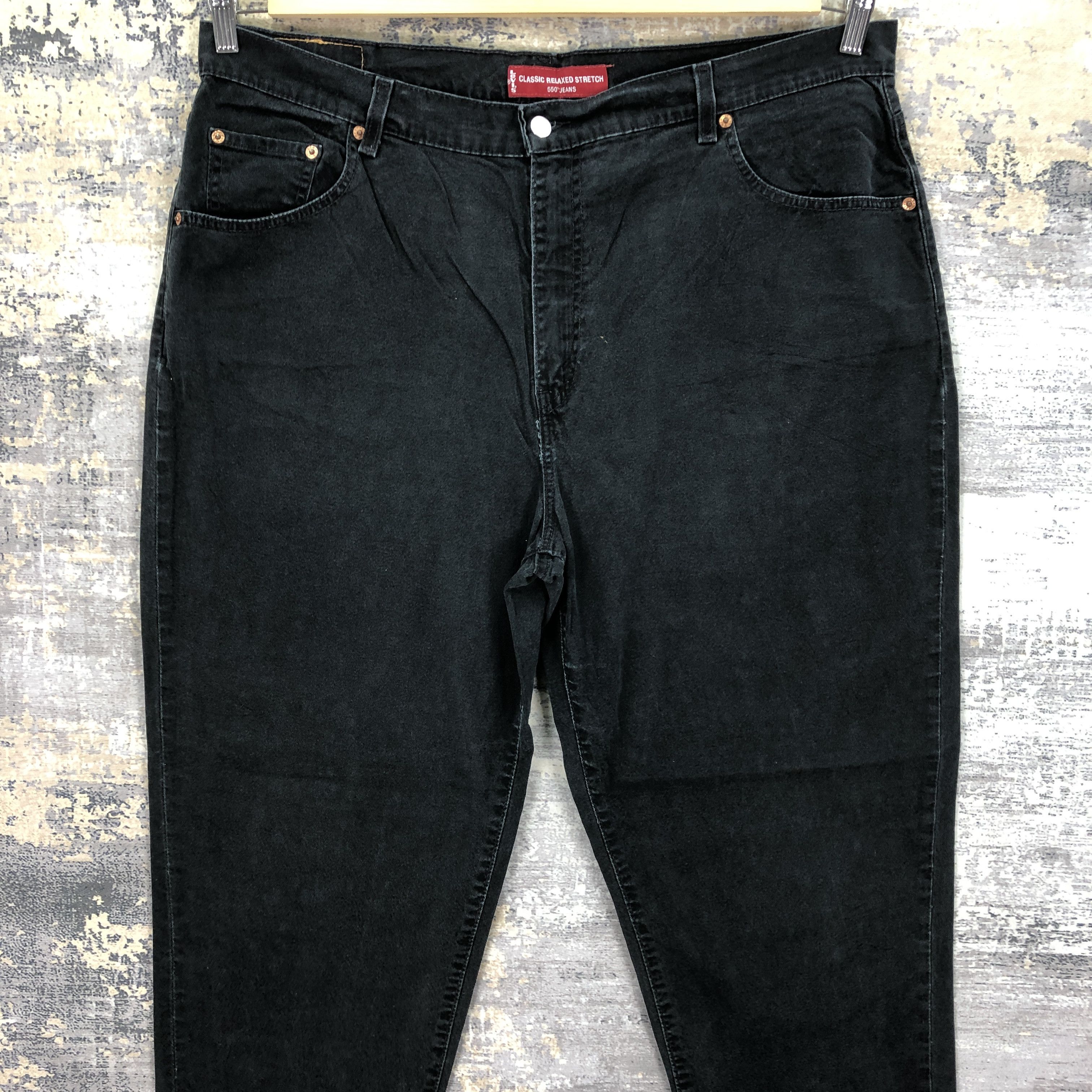 Levi's Vintage Y2K Levis Super Black Jeans Levi's Tapered Denim Size US 40 / EU 56 - 10 Thumbnail