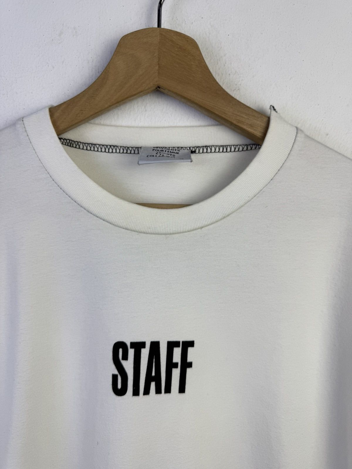 Vetements Vetements Staff White T-shirt 2017 Oversized Tee Size US S / EU 44-46 / 1 - 3 Thumbnail