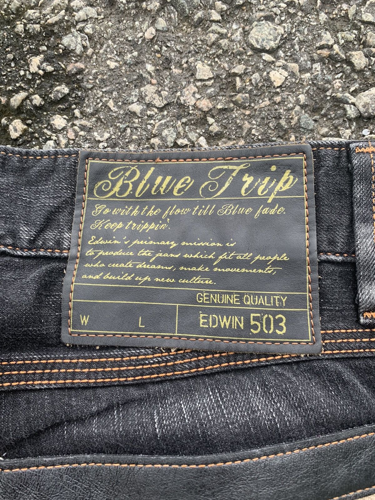 Edwin EDWIN 503 NAVAJO STYLE FADED & RUSTY MUDMAX DISTRESSED DENIM Size US 31 - 10 Thumbnail