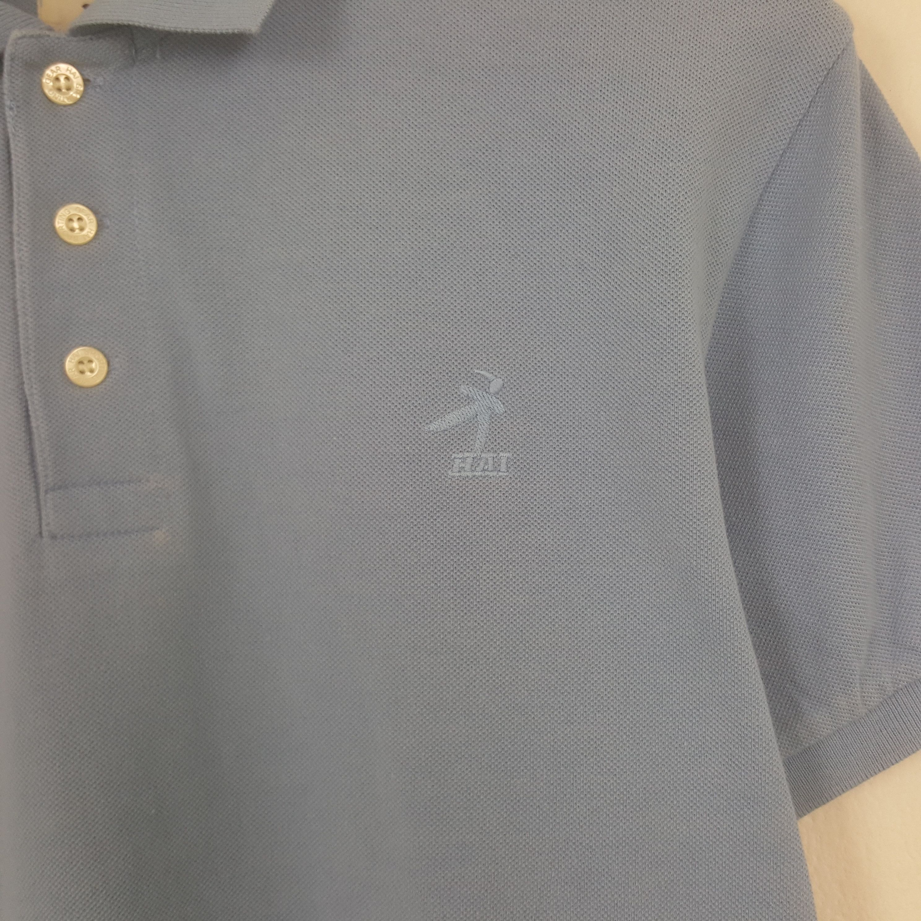 Hai Sporting Gear × Issey Miyake × Vintage Vintage Hai Sporting Gear Embroidered Logo Collar Polos Size US M / EU 48-50 / 2 - 2 Thumbnail