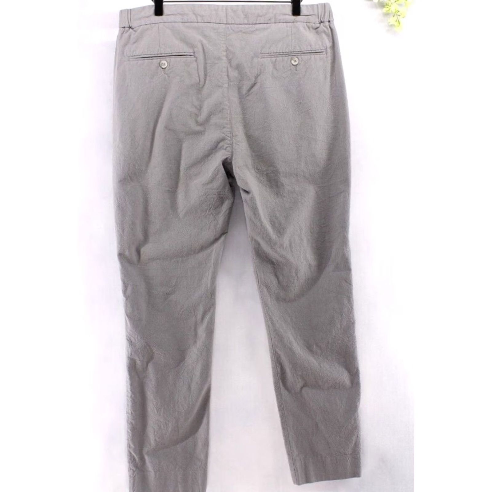 Zanerobe ZANEROBE Men's Suitshot Pants Chino Drawstring Tapered Grey 34X30 Size 34R - 2 Thumbnail