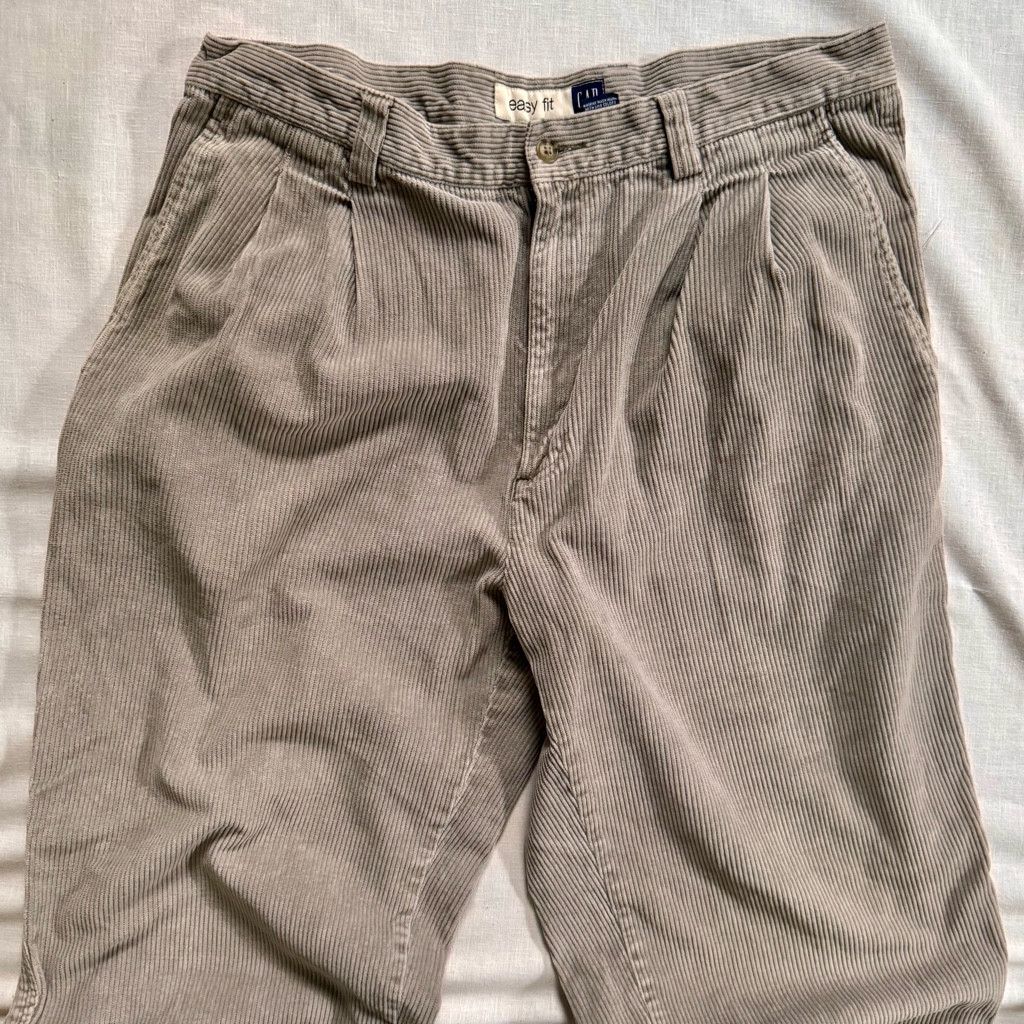 Gap Gap Easy Fit 90s Corduroy Relaxed Fit Taupe Size US 36 / EU 52 - 2 Thumbnail