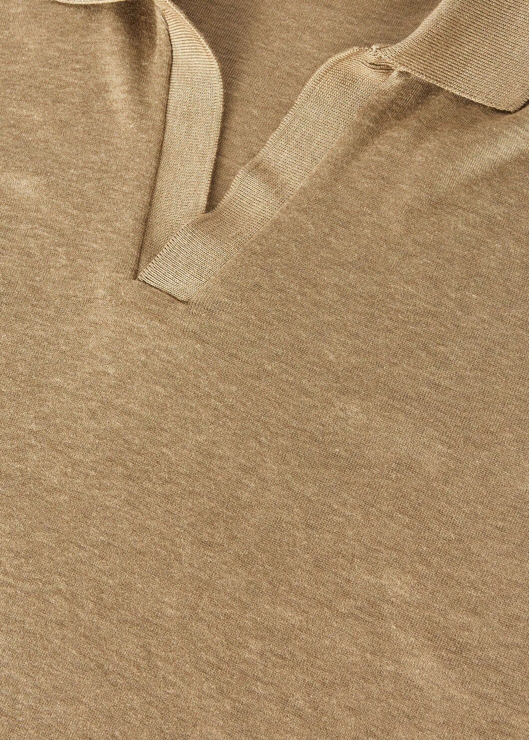 Loro Piana o1w1db10725 FAO2775 Valpiana Polo Shirt in Brown Size US M / EU 48-50 / 2 - 7 Thumbnail