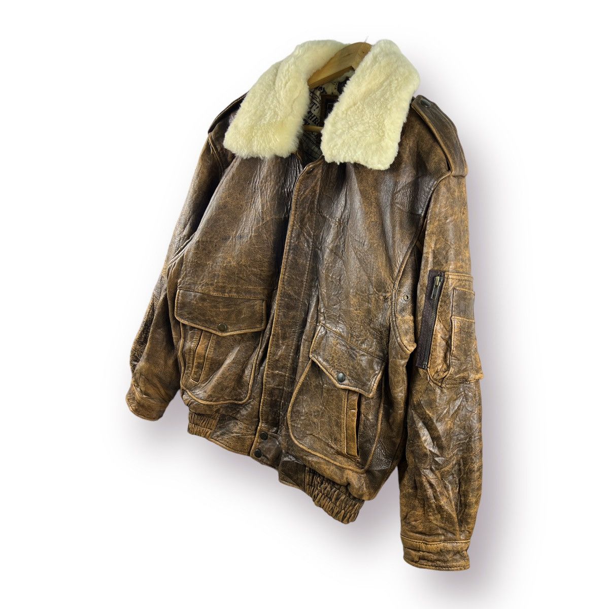Leather TYPE A-2 FLYER LOLD ANTHONY SHEEPSKIN JACKET - L Size US L / EU 52-54 / 3 - 3 Thumbnail