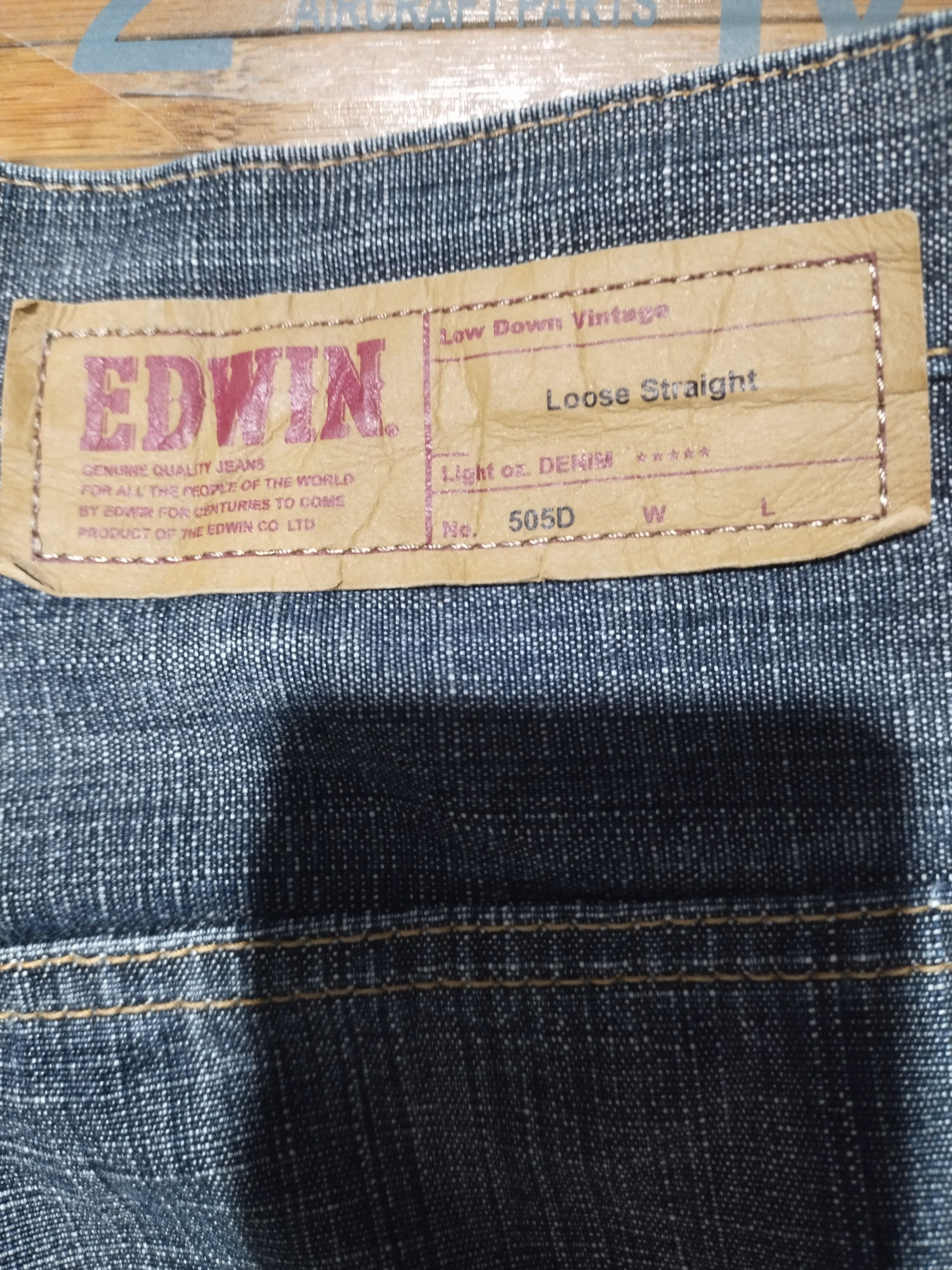 Edwin × Japanese Brand × Vintage Edwin 505D " Orengs Taq" Sz 32" Size US 32 / EU 48 - 10 Thumbnail