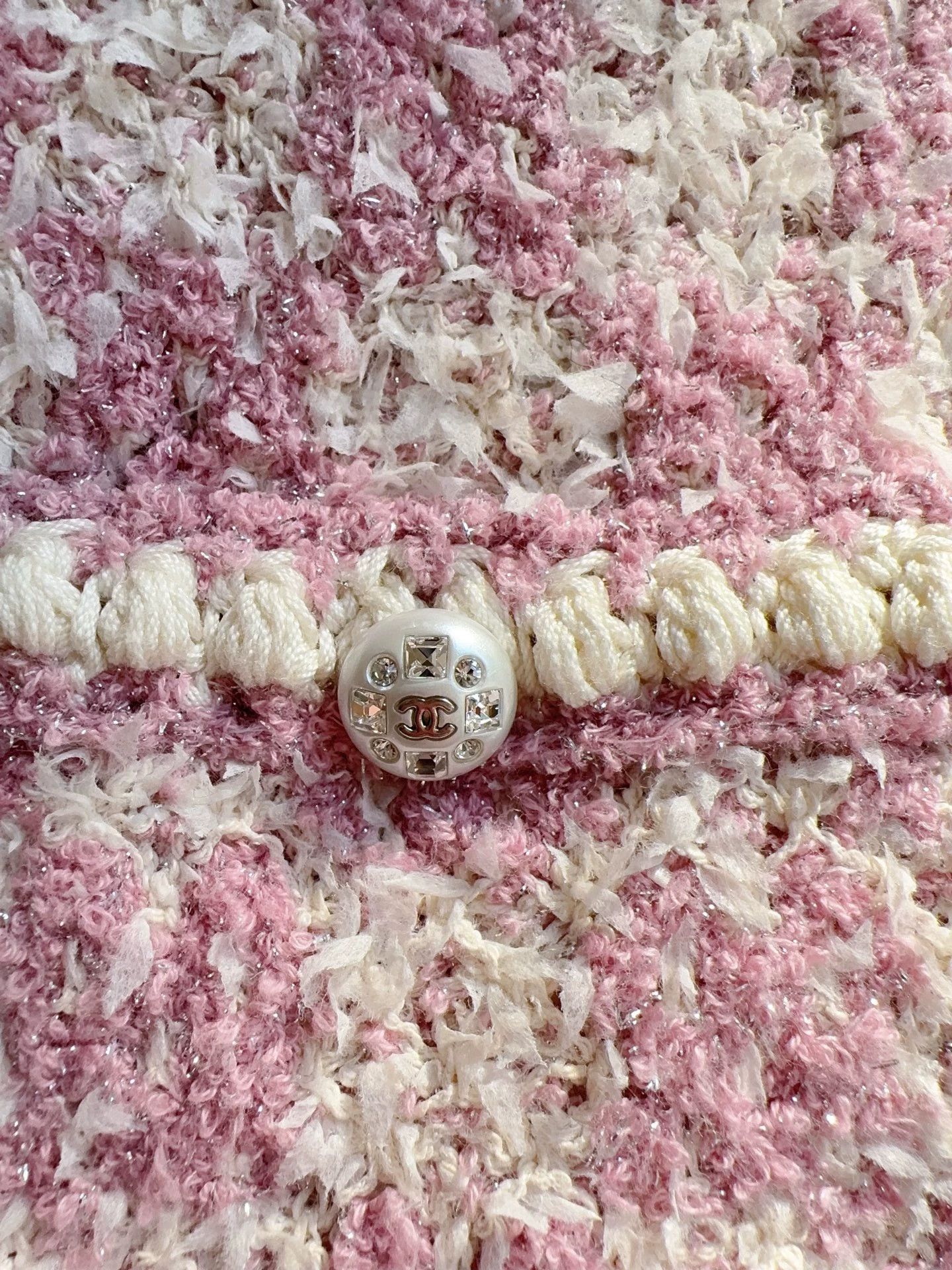 Chanel Chanel 23S Pink Woven Cardigan Women's 34 Size XS / US 0-2 / IT 36-38 - 4 Thumbnail