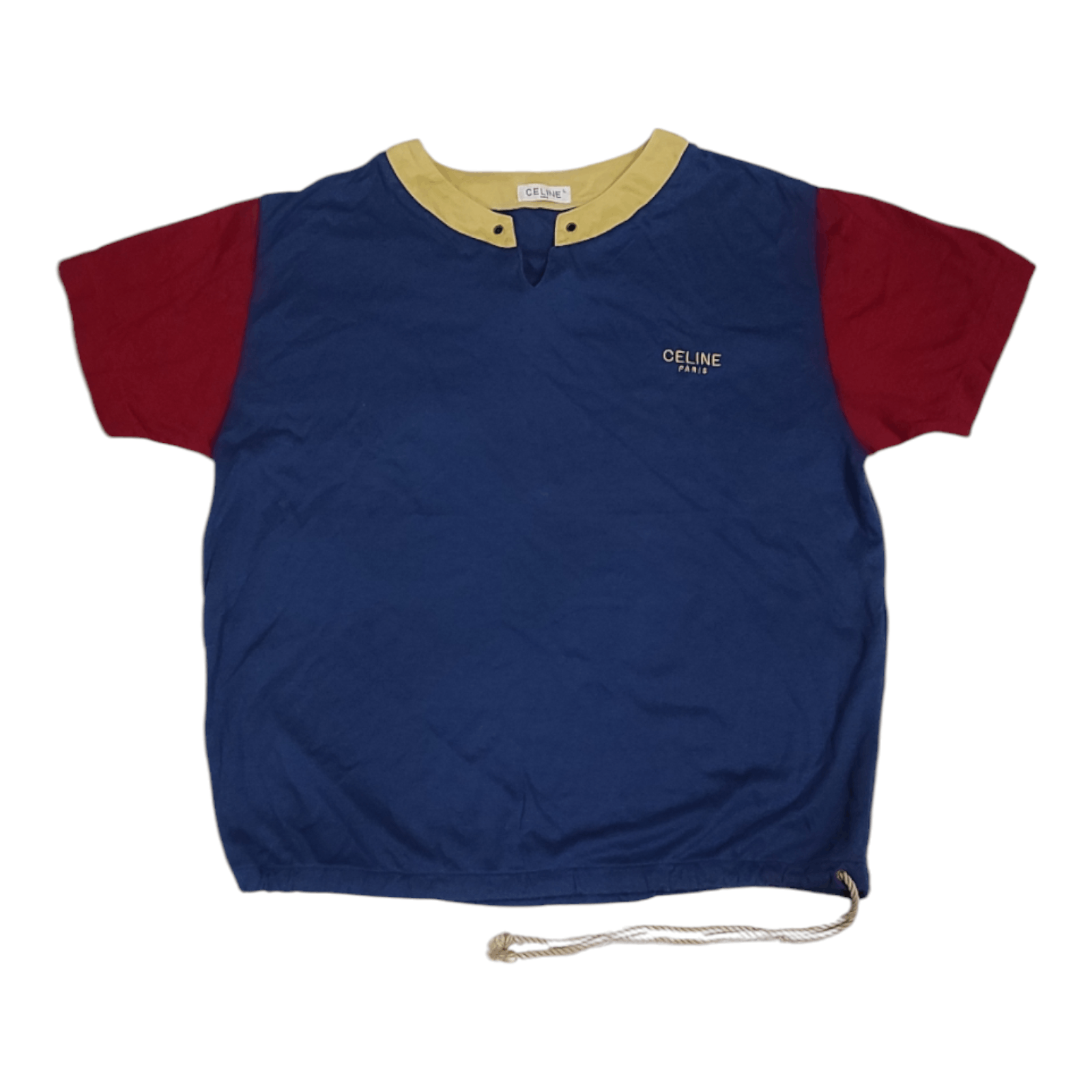 Celine Vintage Celine Colour Block T Shirt Size US L / EU 52-54 / 3 - 1 Thumbnail