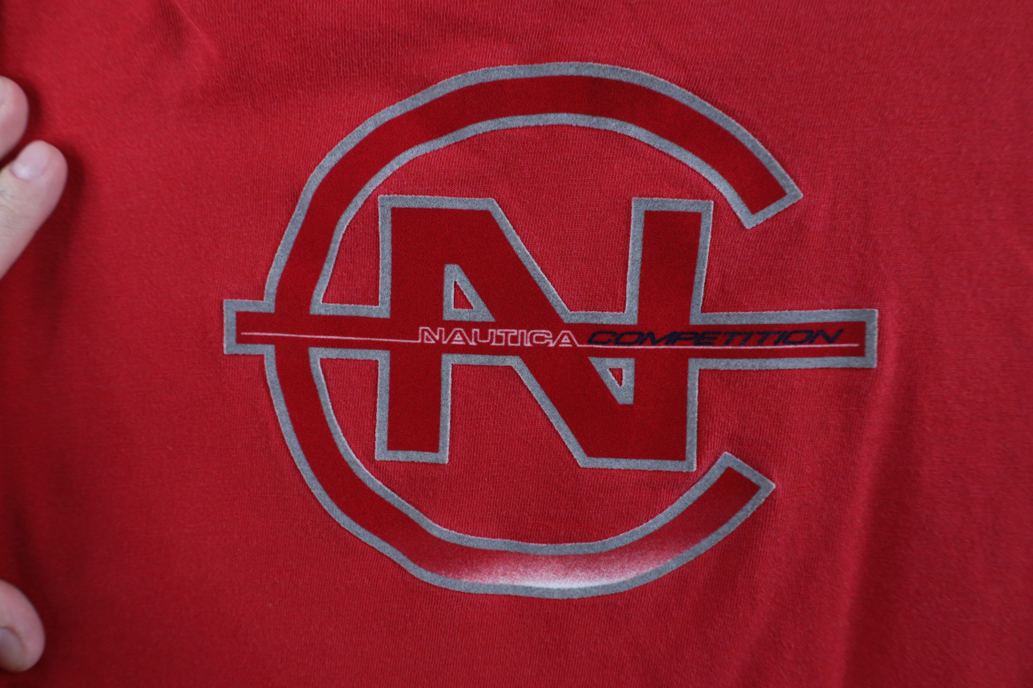 Nautica Vintage 90s Nautica Competition Spell Long Sleeve T-Shirt Size US L / EU 52-54 / 3 - 5 Thumbnail