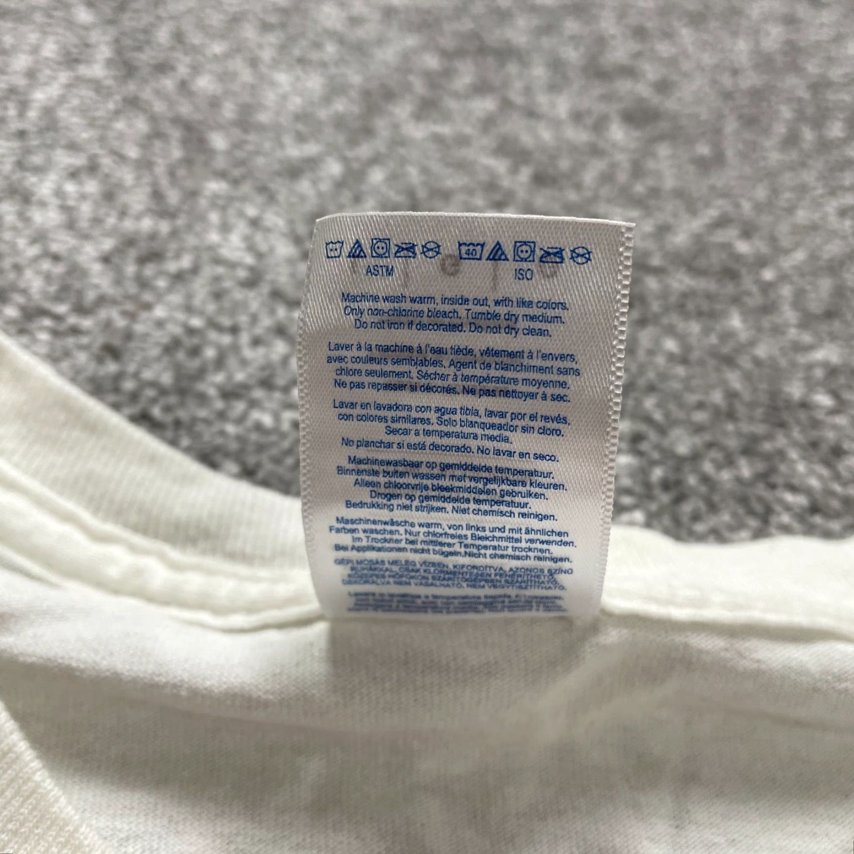 Gildan Gildan Ultra Cotton Long Sleeve Crew Neck T-Shirt Womens Large White Casual Tee Size L / US 10 / IT 46 - 7 Thumbnail