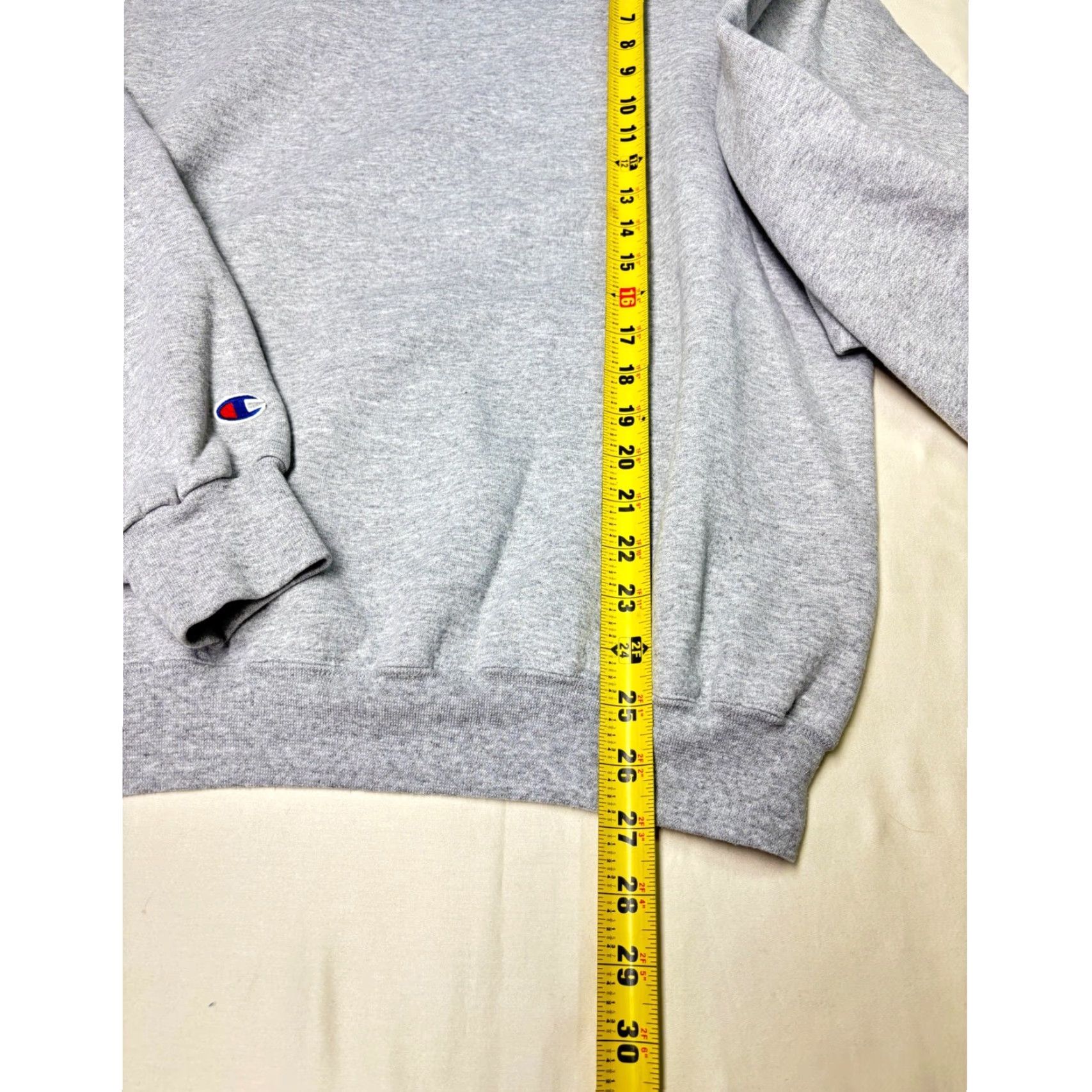 Champion VINTAGE Champion Hoodie Baseball Hernlon Graphic Print XL Gray Men Size XL Crew Neck Pullover Sweatshirt with Pockets Size US XL / EU 56 / 4 - 7 Thumbnail
