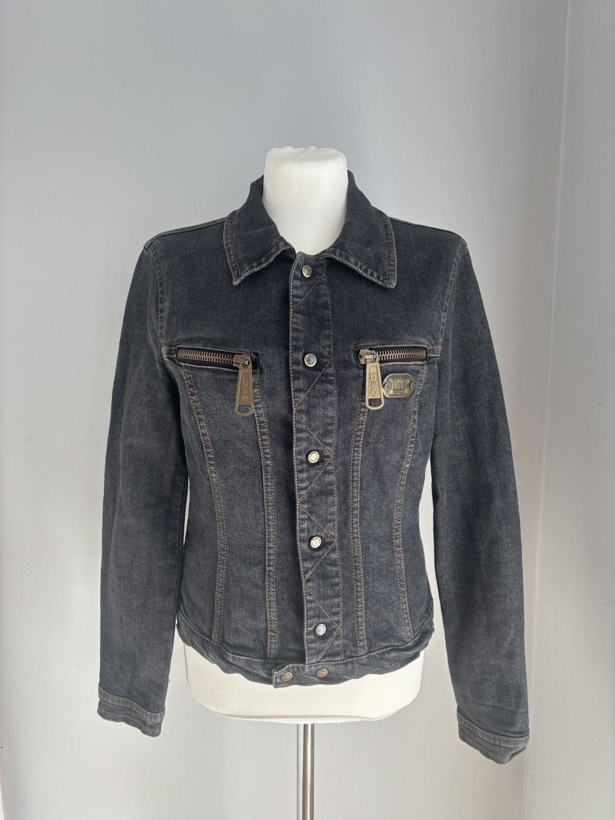 Dolce & Gabbana Dolce & Gabbana denim jacket D&G Italy vintage avantgarde Size L / US 10 / IT 46 - 1 Thumbnail