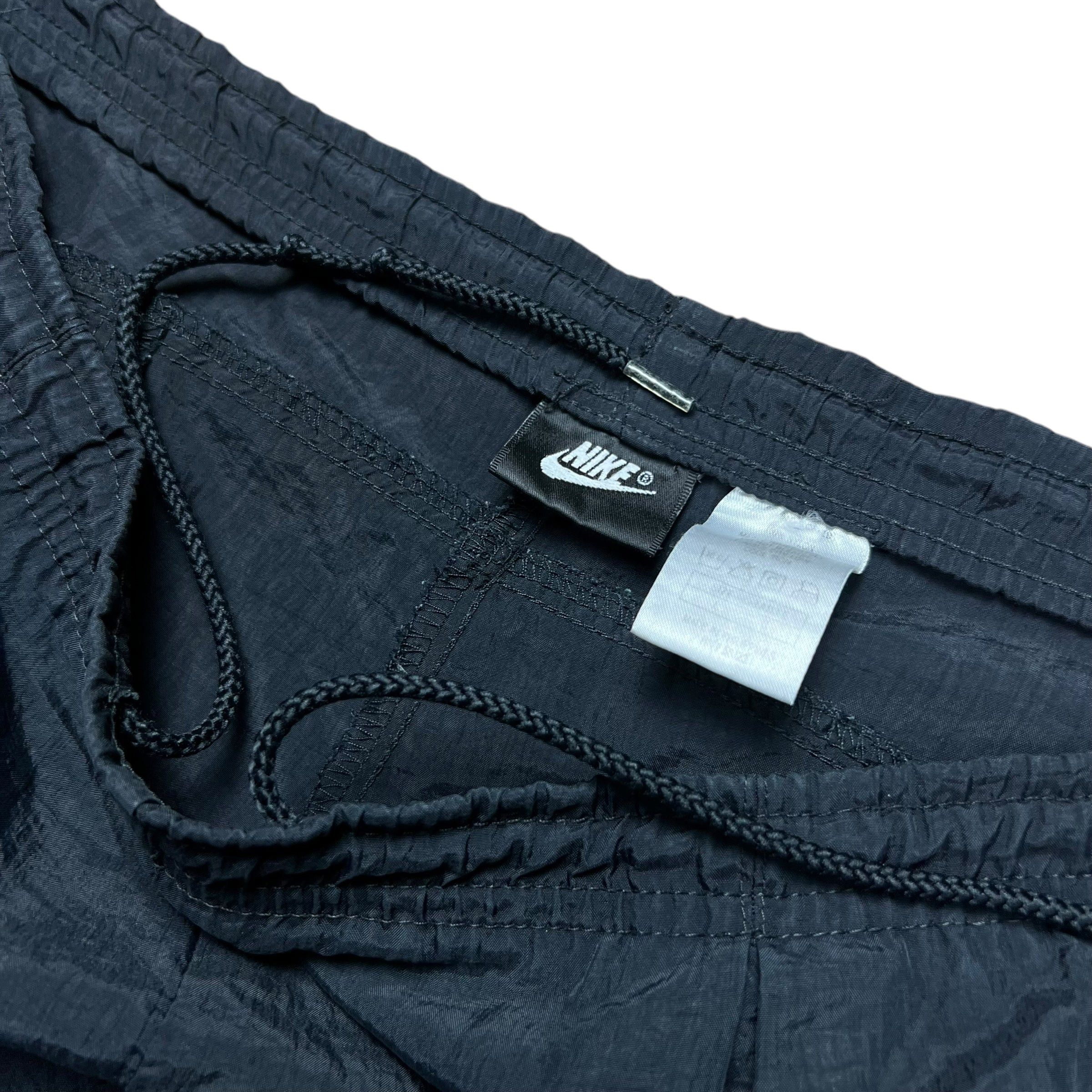 Nike × Vintage Nike Black Nylon Track Pants - XL Size US 36 / EU 52 - 3 Thumbnail
