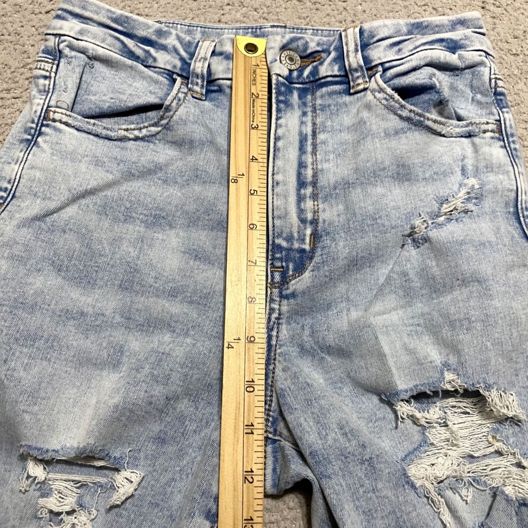 American Eagle Outfitters American Eagle Outfitters Womens Jeans Blue Distressed High Rise Jegging 6P Petites XS? Size 28" / US 6 / IT 42 - 7 Thumbnail