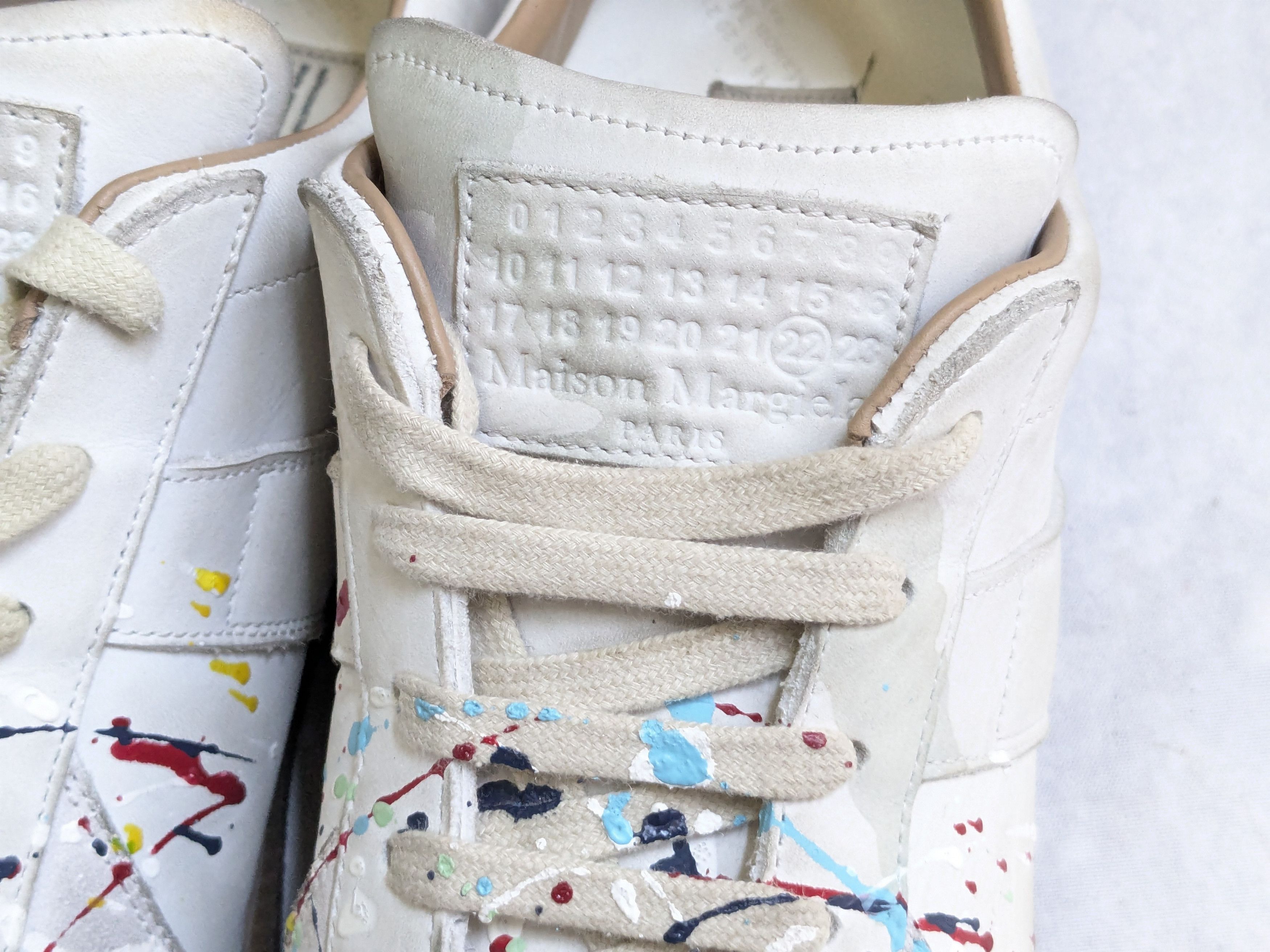 Maison Margiela Maison Margiela Replica GAT Sneaker 46.5 13.5 Paint Splatter Size US 13 / EU 46 - 6 Thumbnail