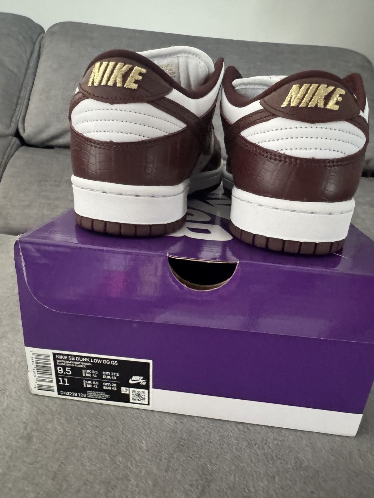 Nike Nike Supreme Sb dunk low stars Barkroot Brown 9Us/43eu Size US 9 / EU 42 - 3 Thumbnail