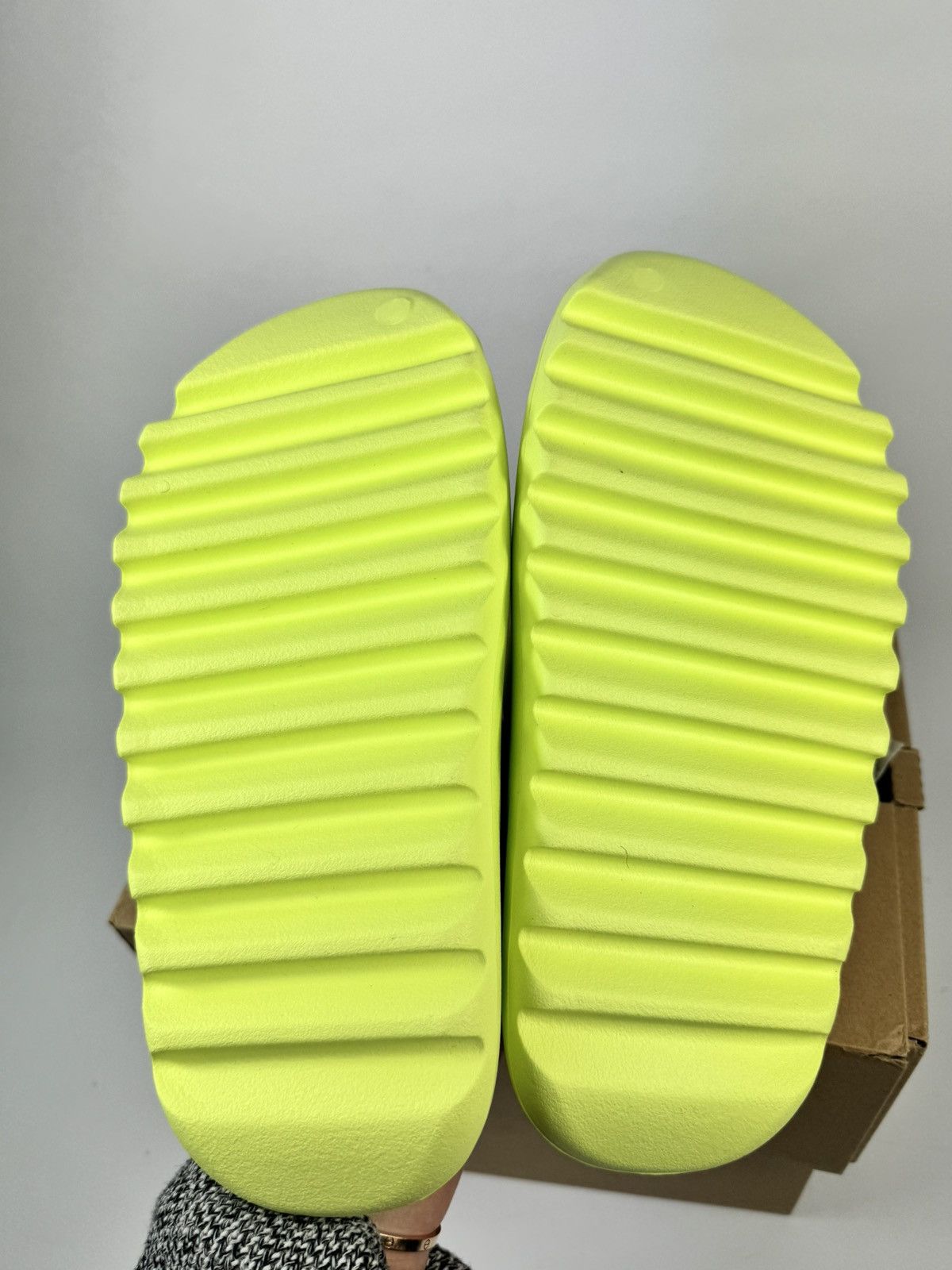 Adidas YEEZY SLIDES GLOW GREEN Size US 9 / EU 42 - 5 Thumbnail