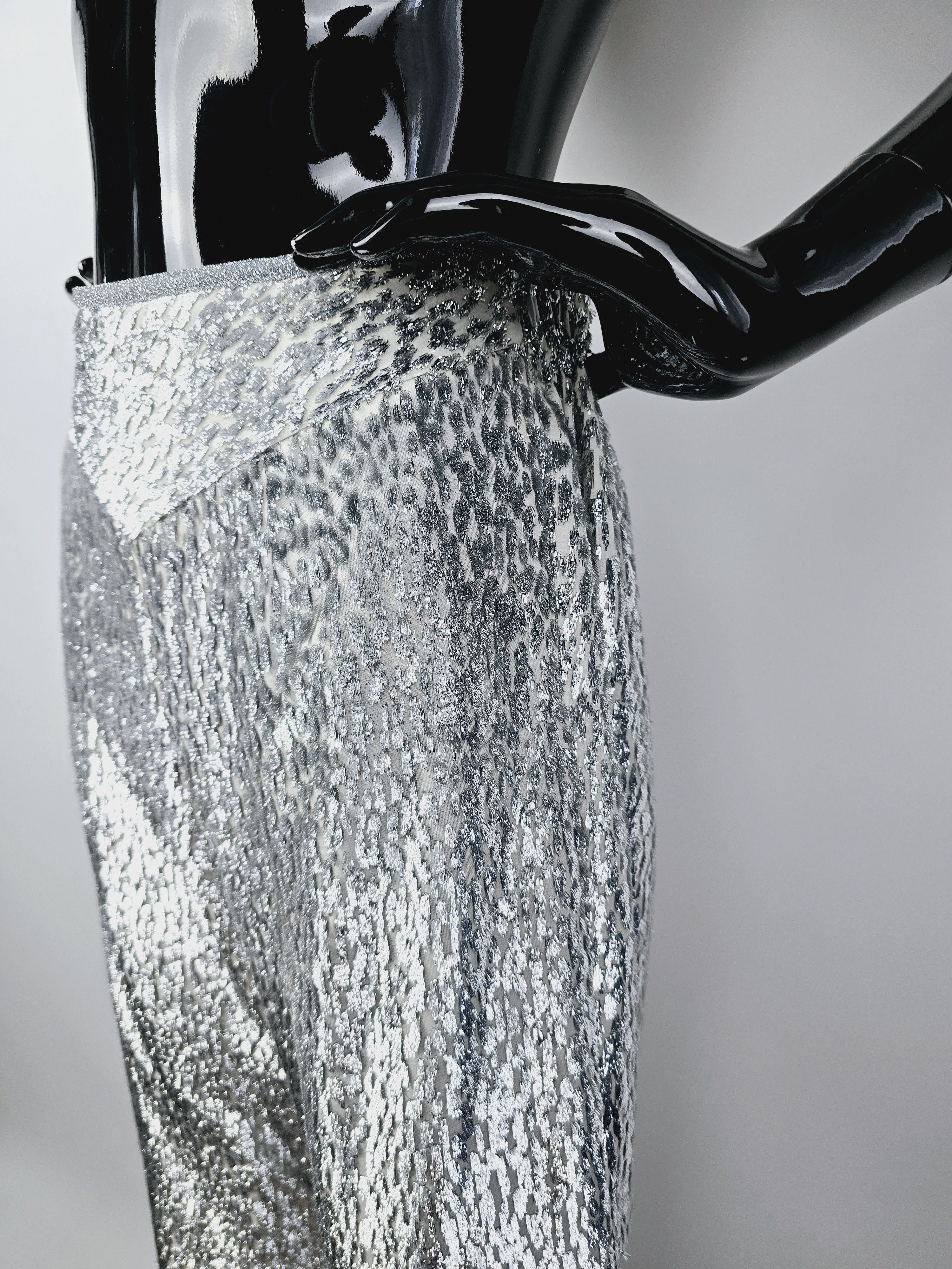 forte_forte Forte Forte "Riflessi" Metallic Wide-Leg Pants Size 26" / US 2 / IT 38 - 8 Thumbnail