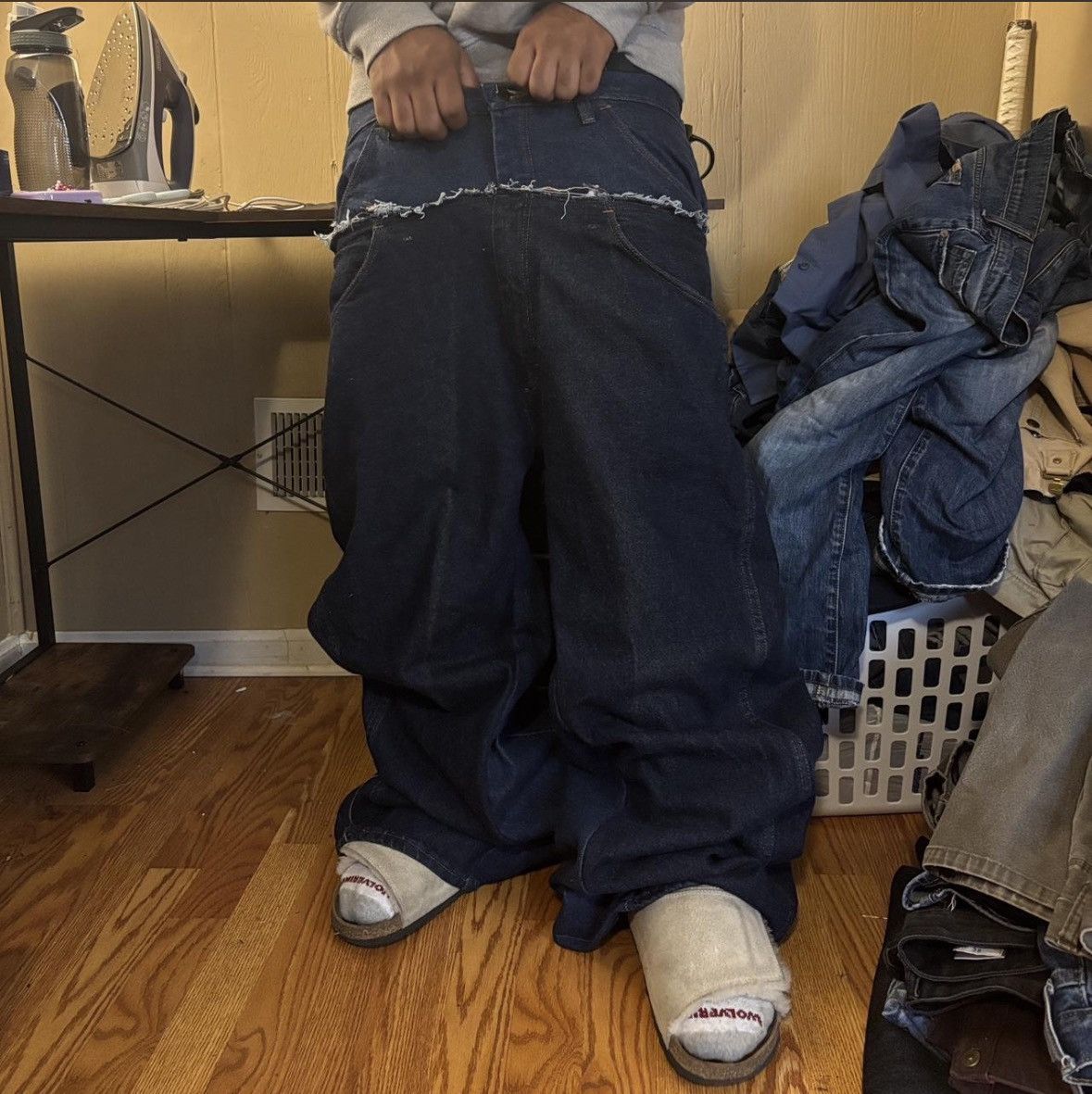 Other Baggy flare double waisted denim Size US 34 / EU 50 - 1 Thumbnail