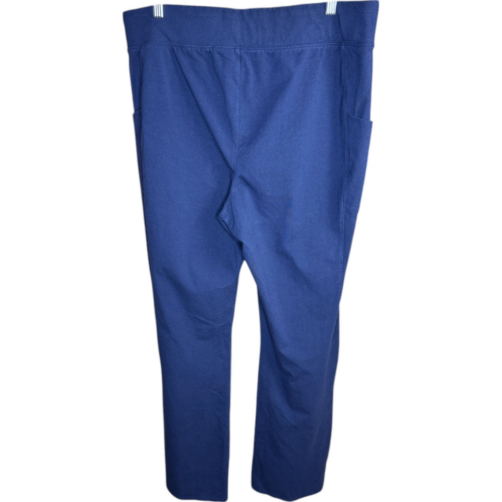 Denim & Co. Denim & Co. Stretch Lightly BootCut Pant Navy Tall XL Size 31" - 4 Thumbnail