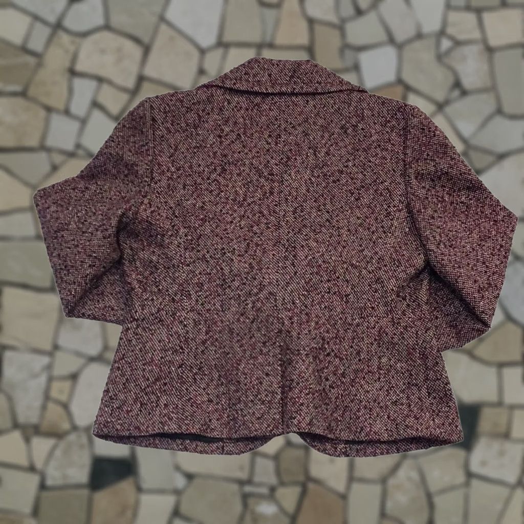 Talbots Talbots Blazer Women 10 Magenta/Black Mosaic Pattern Regular Size 10 Blazer Pant Suit Mens none Size L / US 10 / IT 46 - 1 Thumbnail