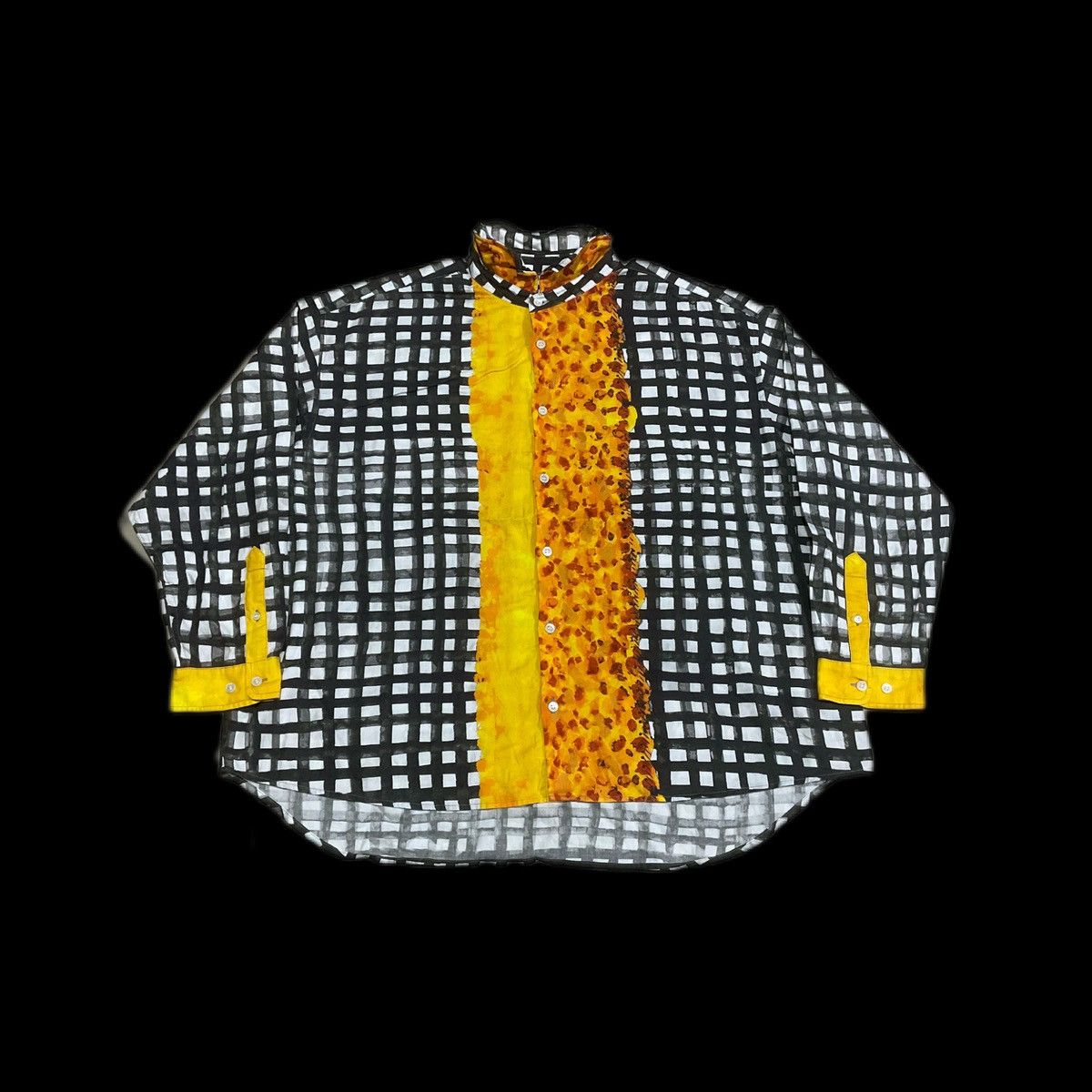 Issey Miyake 🔥Niko And Tsumori Chisato Check Leopard Shirt Oversized Size US XL / EU 56 / 4 - 3 Thumbnail
