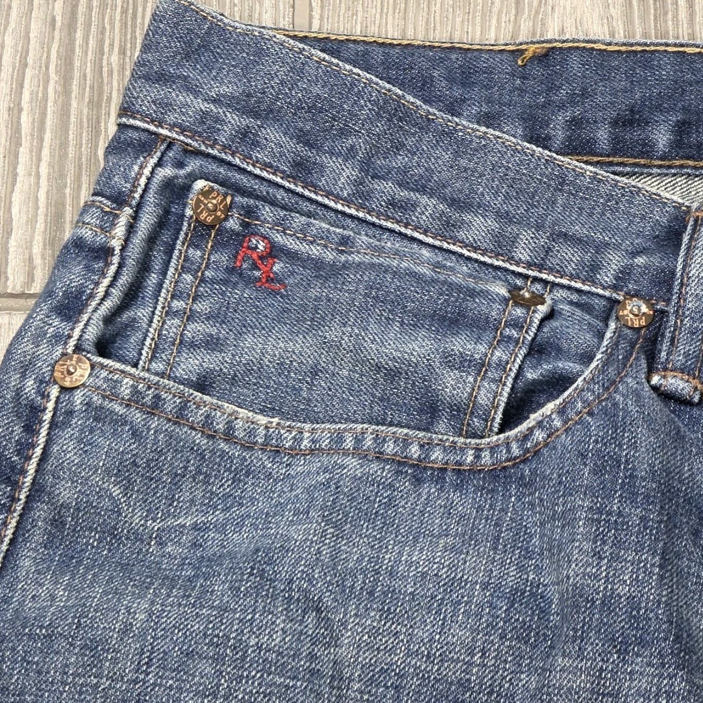 Polo Ralph Lauren VINTAGE Polo Ralph Lauren Jeans Mens 36x30 Medium Fade Blue Denim Baggy 067 Polo Ralph Lauren Jeans Mens 36x30 Med Fade Blue Denim Vintage 067 Baggy Size US M / EU 48-50 / 2 - 6 Thumbnail